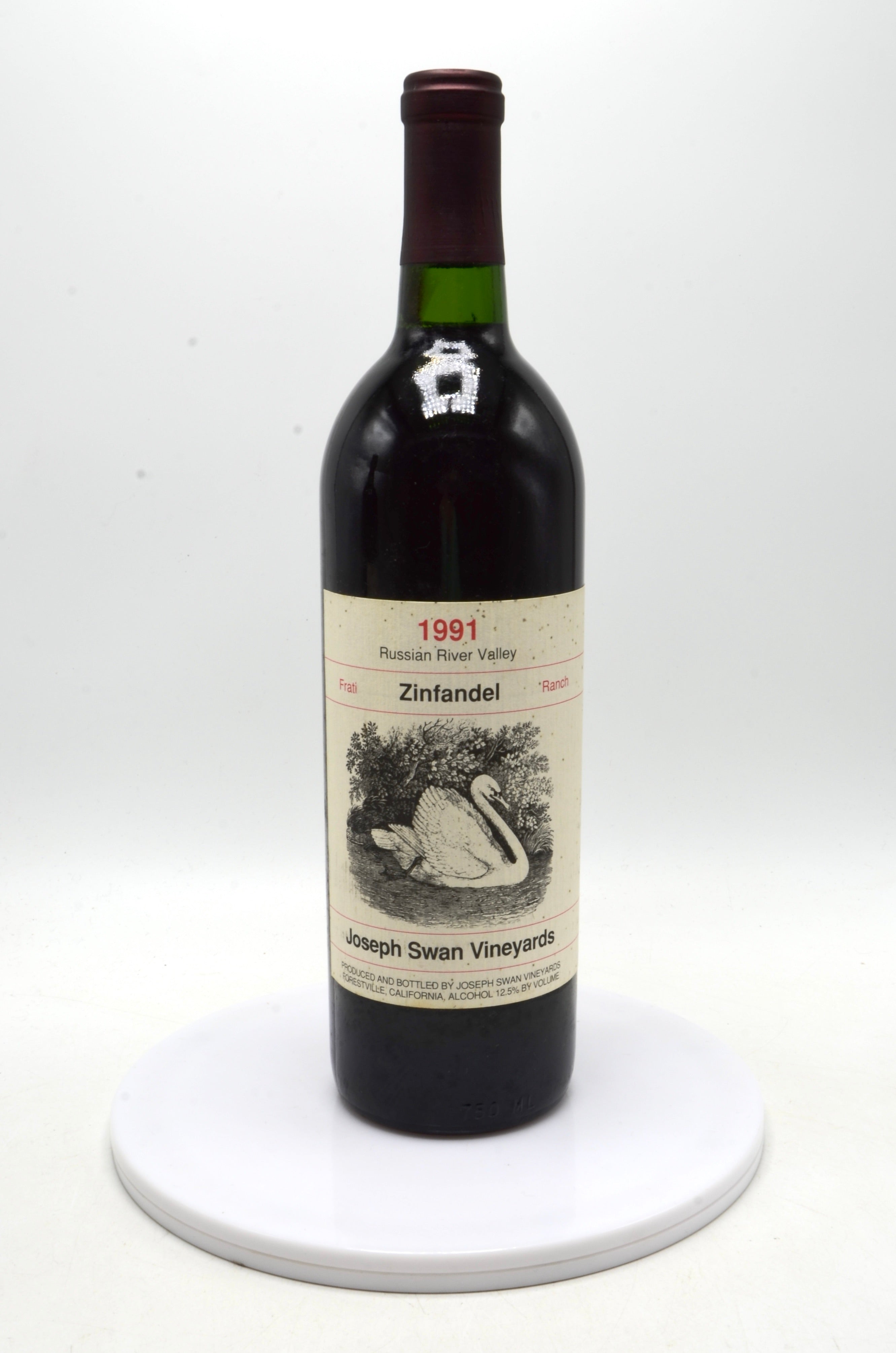 1991 Joseph Swan Vineyards Zinfandel, Frati Ranch, Russian River Valley, Sonoma County