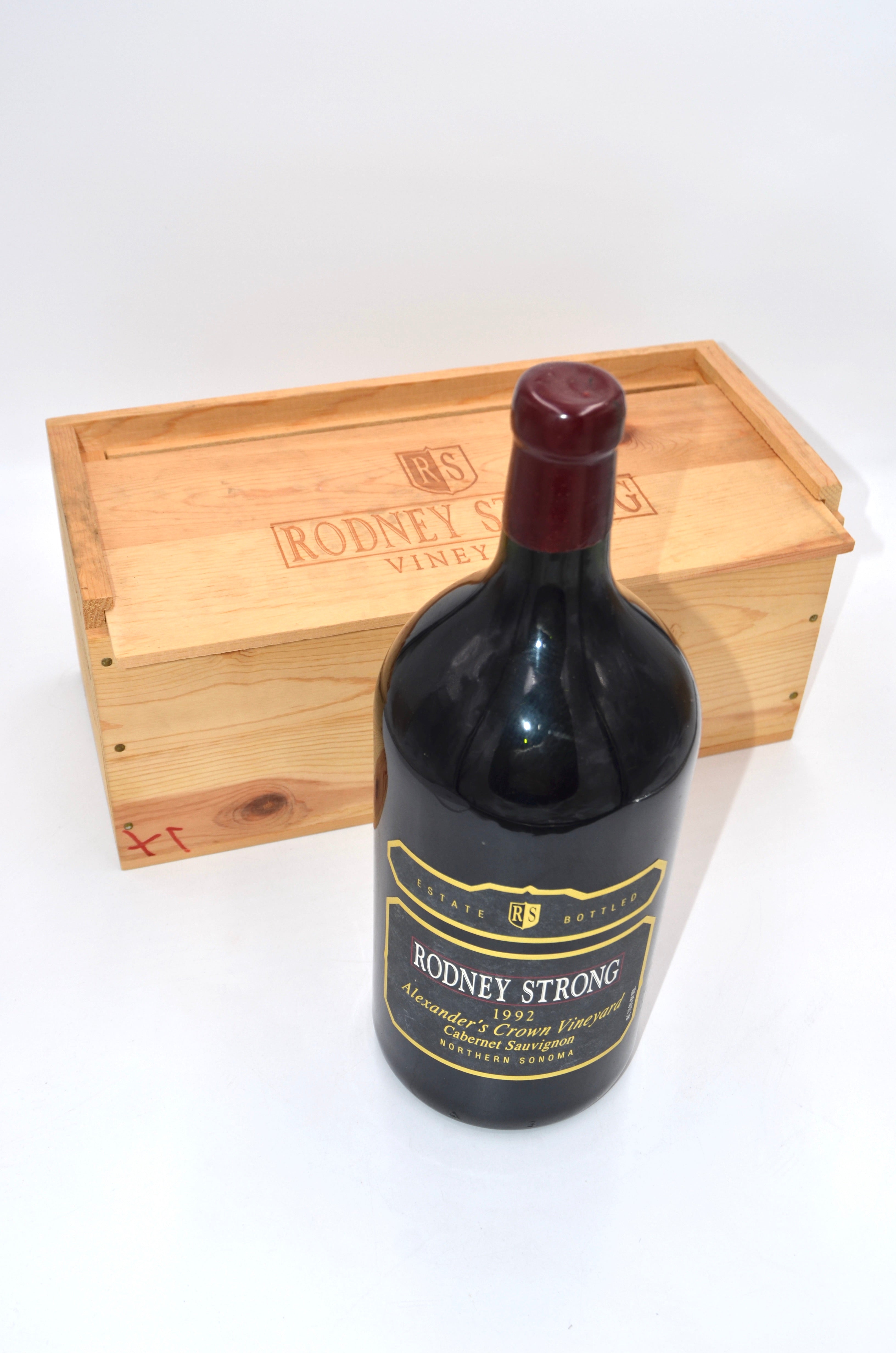 1992 Rodney Strong Cabernet Sauvignon, Alexander's Crown Vineyard, Alexander Valley, Northern Sonoma (double-magnum)