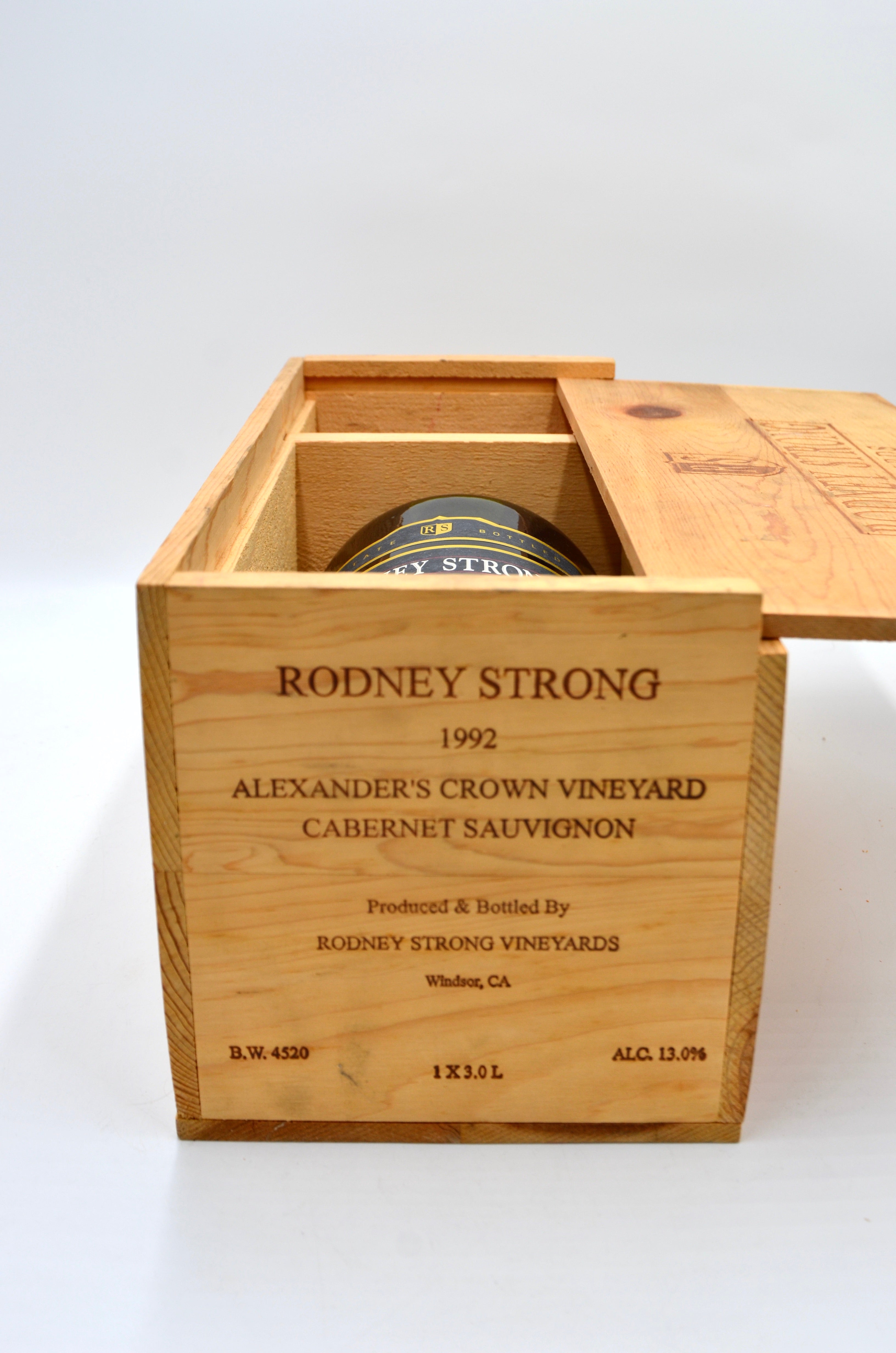 1992 Rodney Strong Cabernet Sauvignon, Alexander's Crown Vineyard, Alexander Valley, Northern Sonoma (double-magnum)
