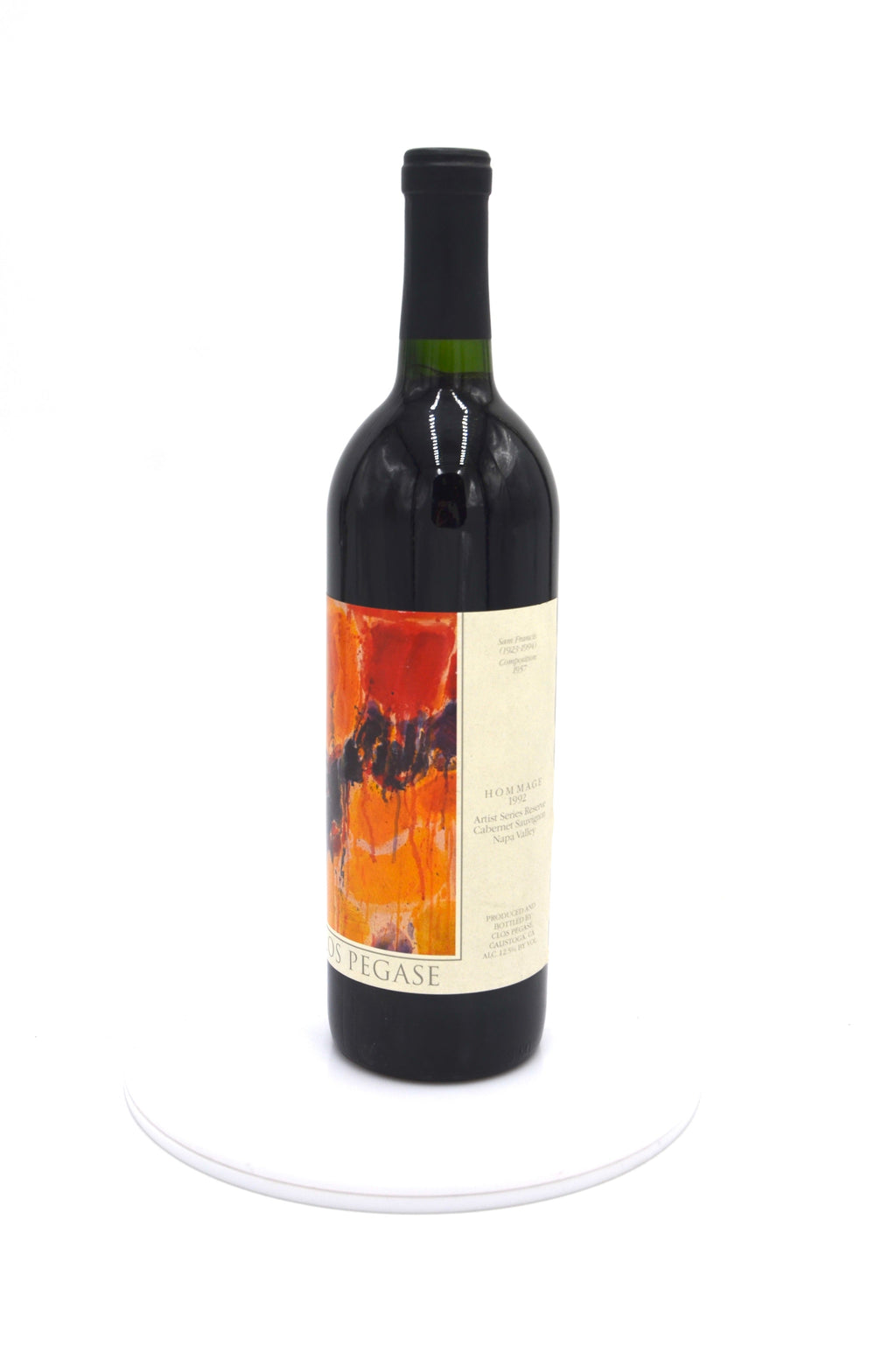 1992 Clos Pegase Cabernet Sauvignon, Hommage Artist Series Reserve, Napa Valley