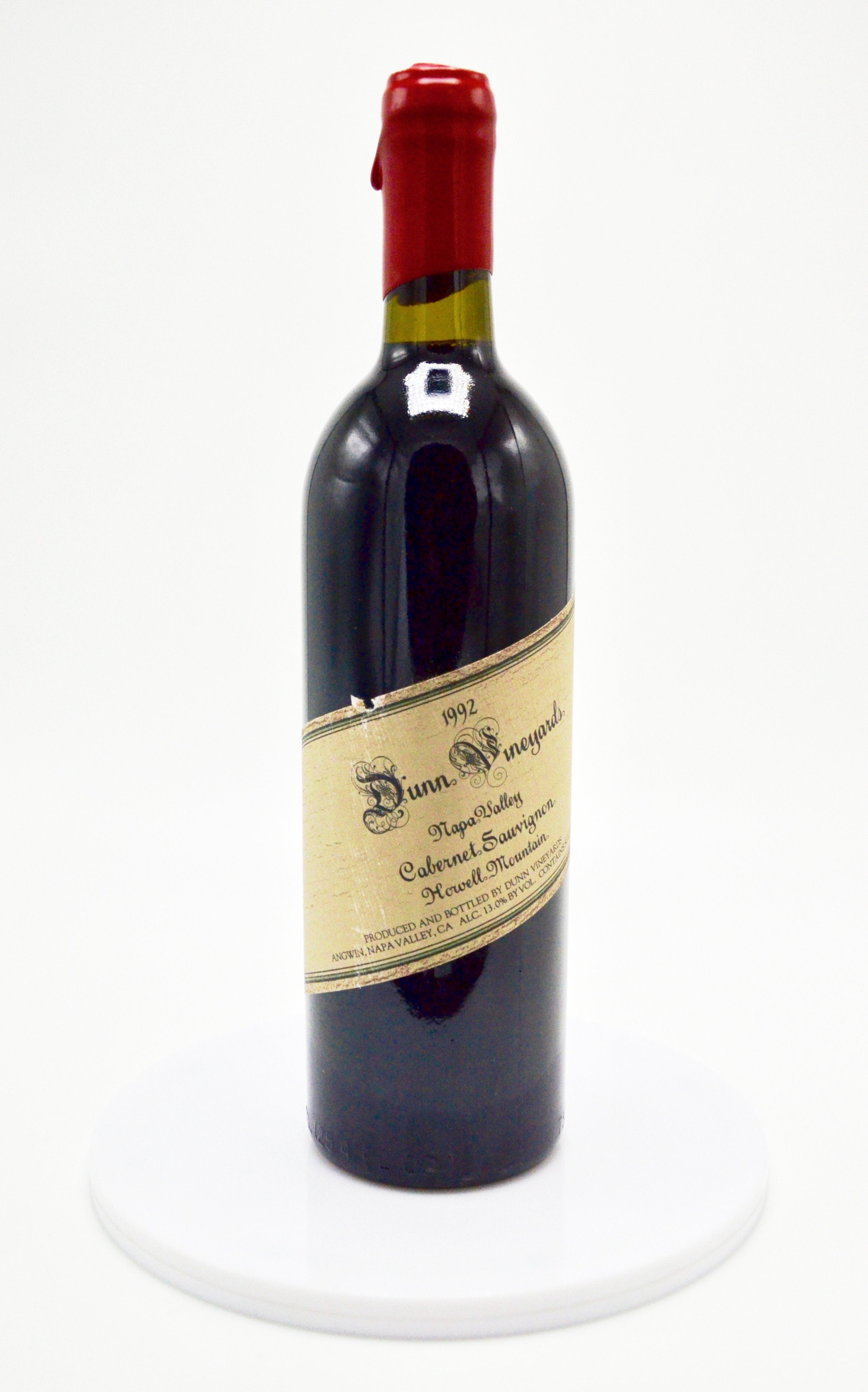 1992 Dunn Vineyards Cabernet Sauvignon, Howell Mountain
