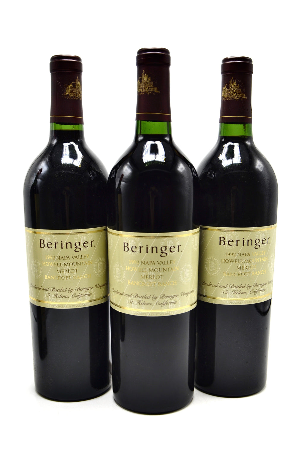 1992 Beringer Merlot, Bancroft Ranch, Howell Mountain