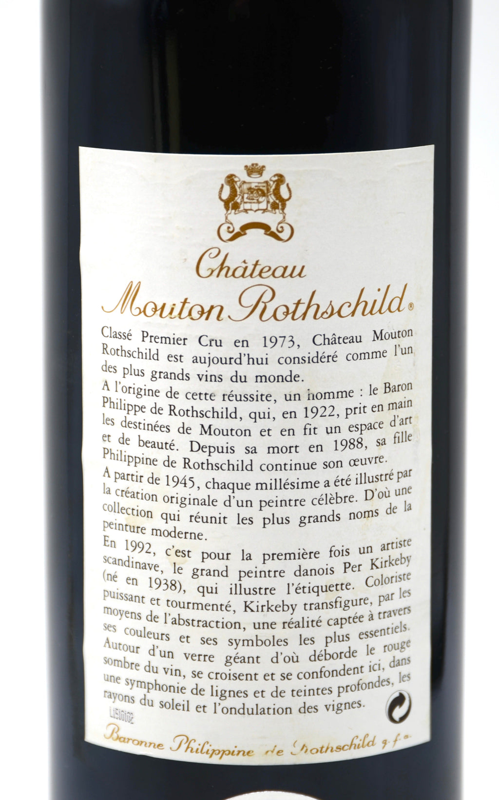 1992 Château Mouton Rothschild, Pauillac