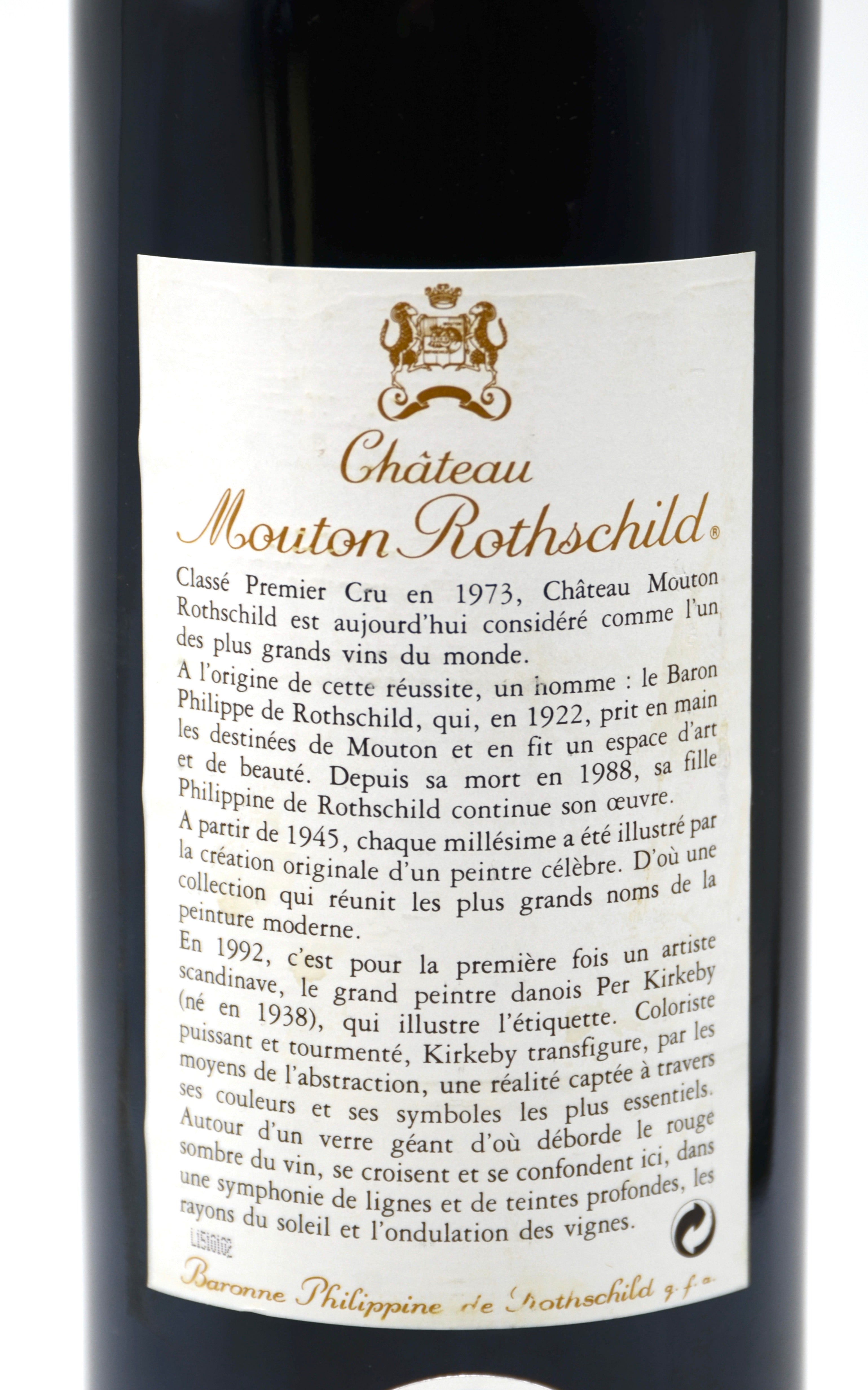 1992 Château Mouton Rothschild, Pauillac