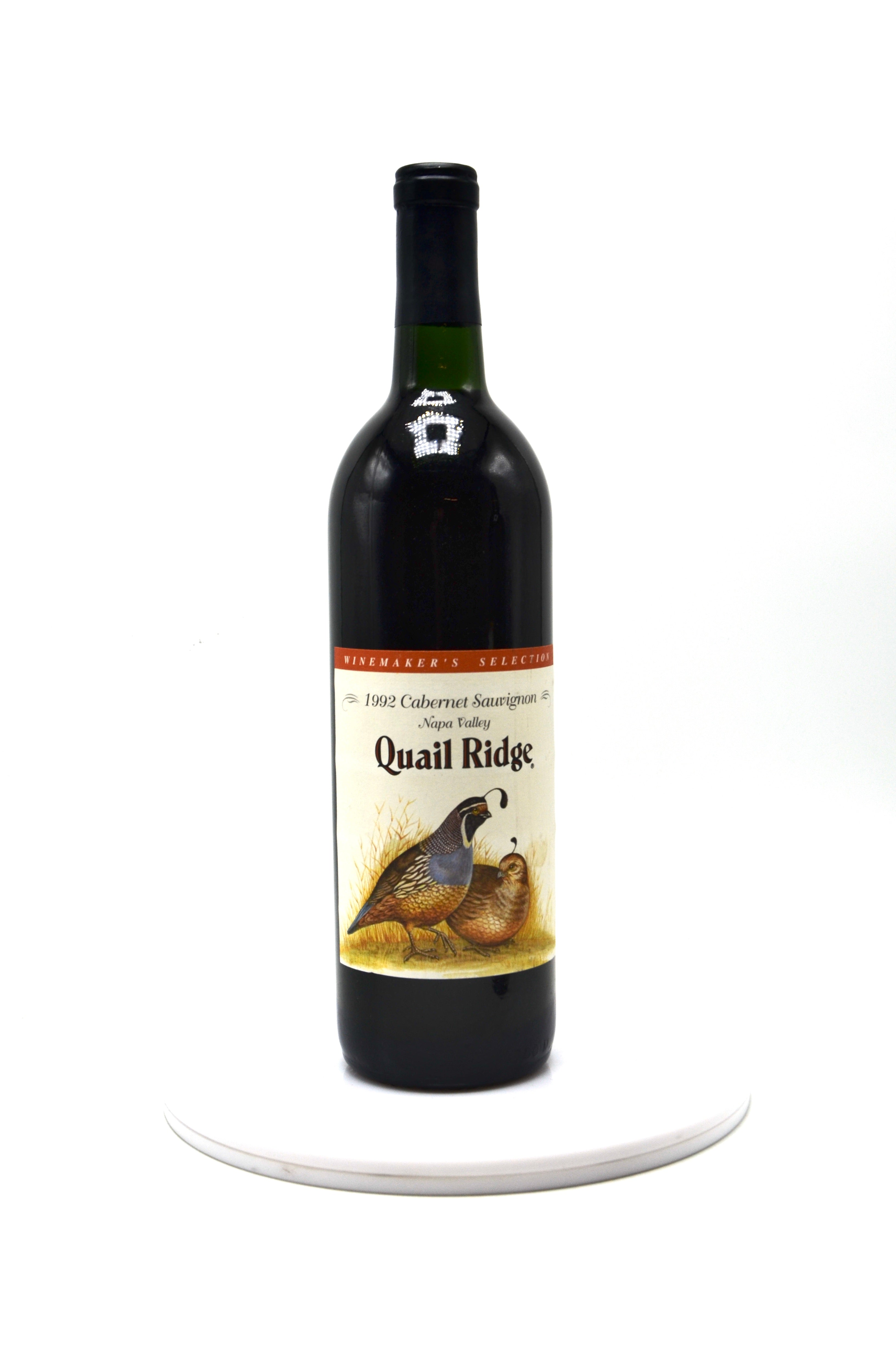 1992 Quail Ridge Cabernet Sauvignon, Oakville, Napa Valley