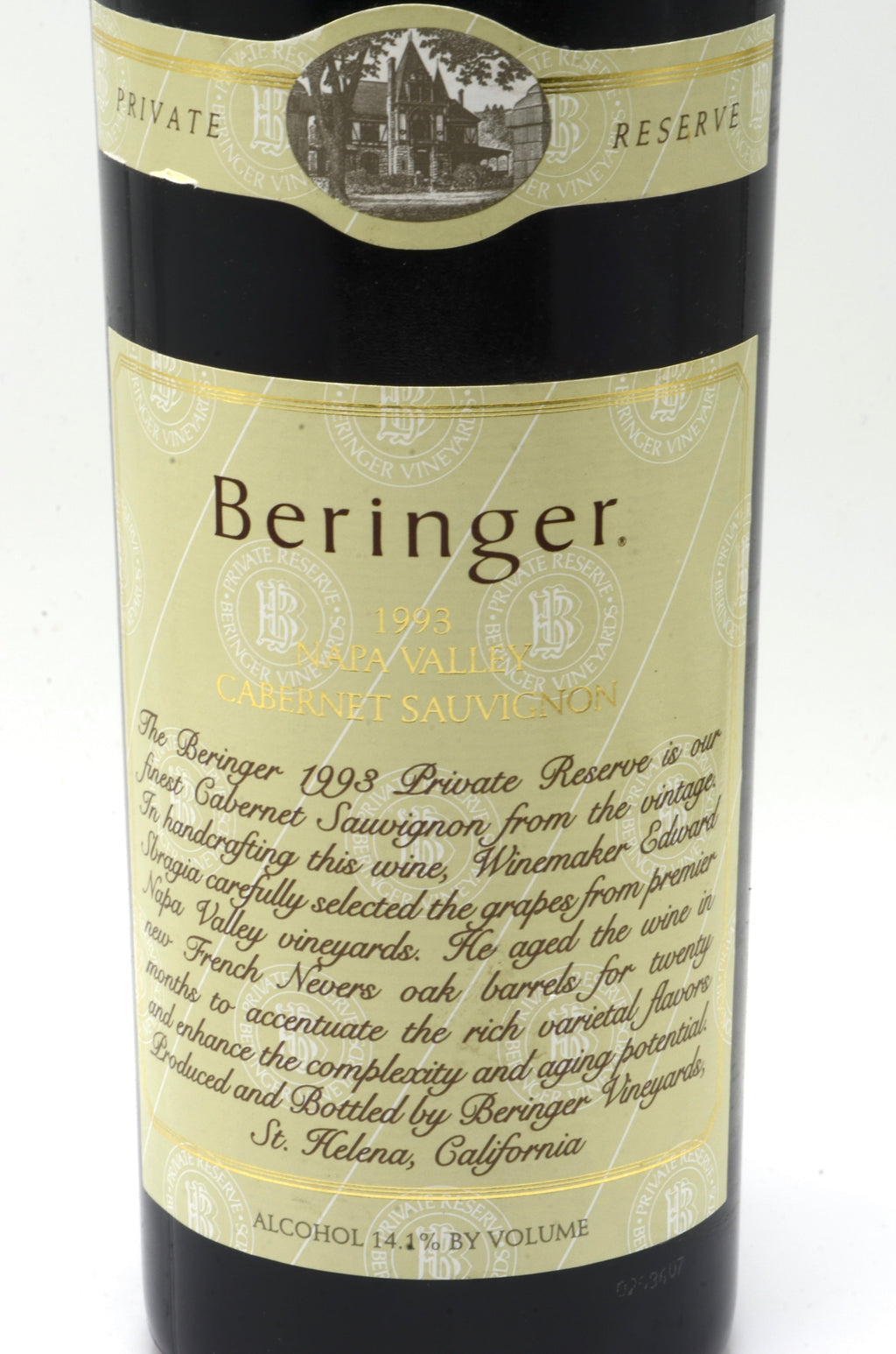1993 Beringer Vineyards Private Reserve Cabernet Sauvignon, Napa Valley