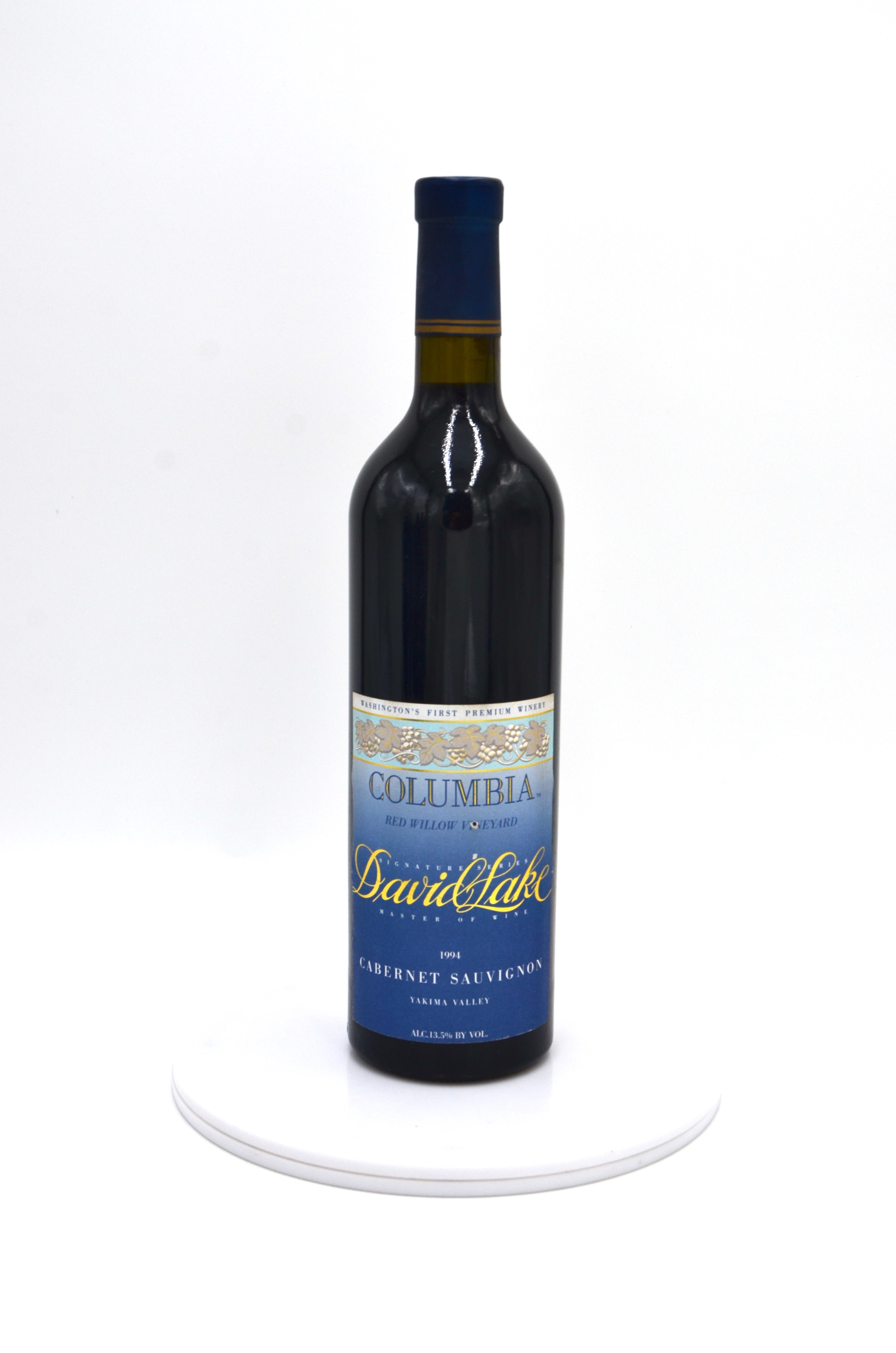 1994 Columbia Winery Cabernet Sauvignon, Red Willow Vineyard, David Lake Signature Series, Yakima Valley, Washington