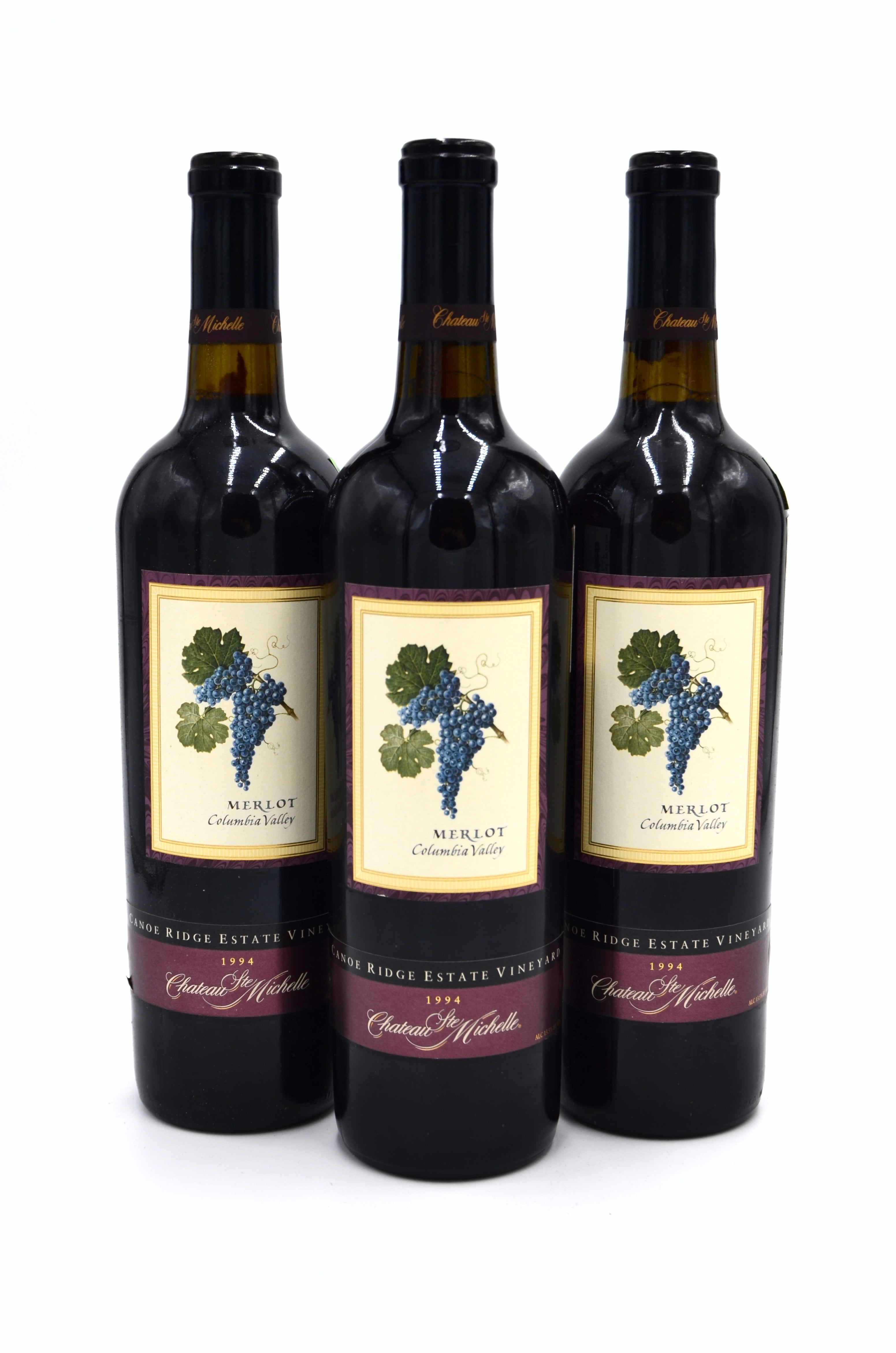 1994 Château Ste. Michelle Merlot, Canoe Ridge Estate Vineyard, Horse Heaven Hills, Columbia Valley, Washington
