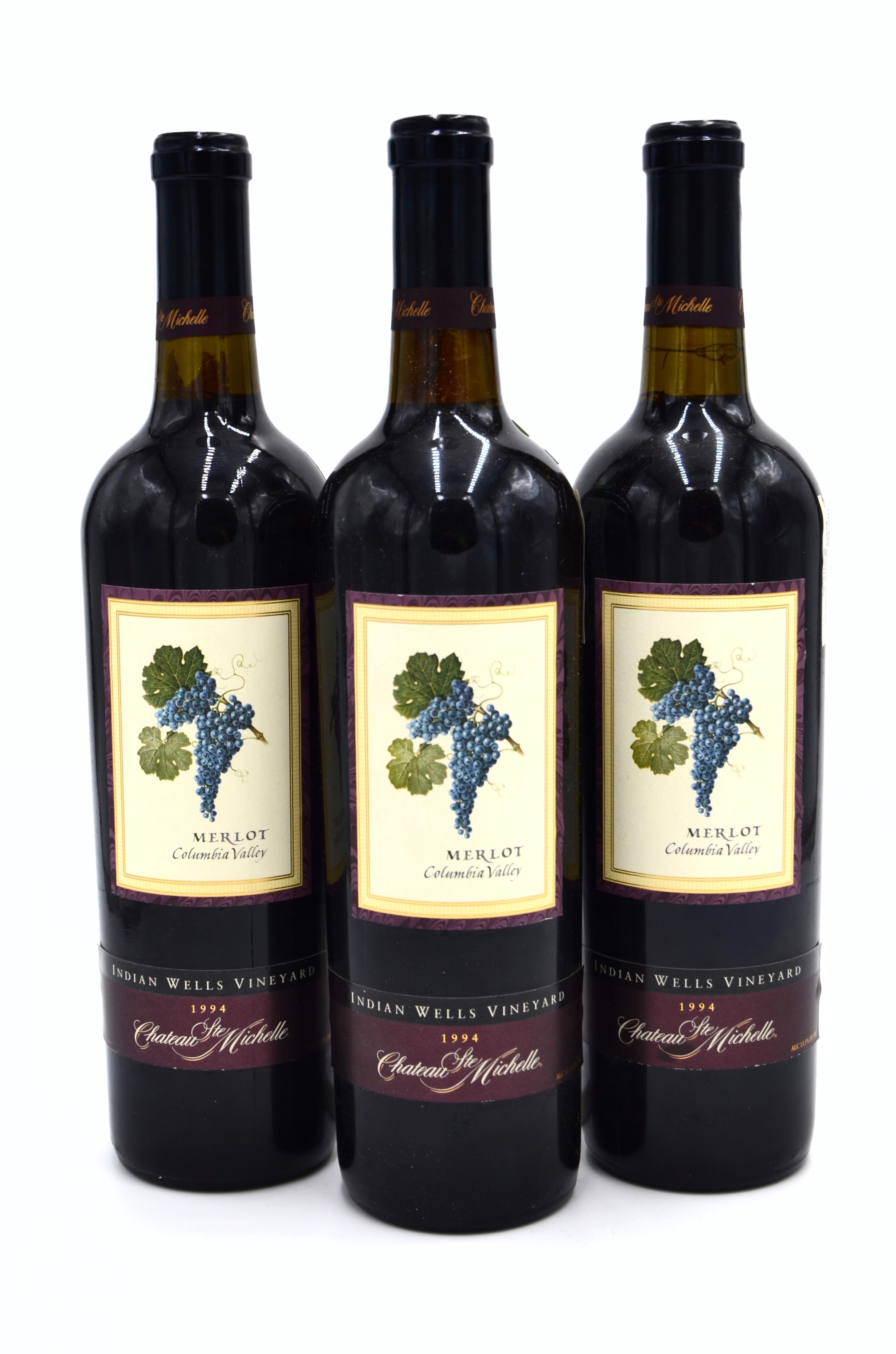 1994 Château Ste. Michelle Merlot, Indian Wells Vineyard, Columbia Valley, Washington