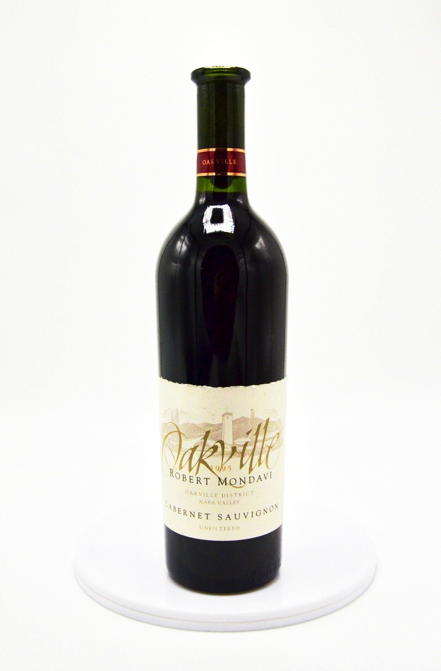 1995 Robert Mondavi Cabernet Sauvignon Unfiltered, Oakville District, Napa Valley