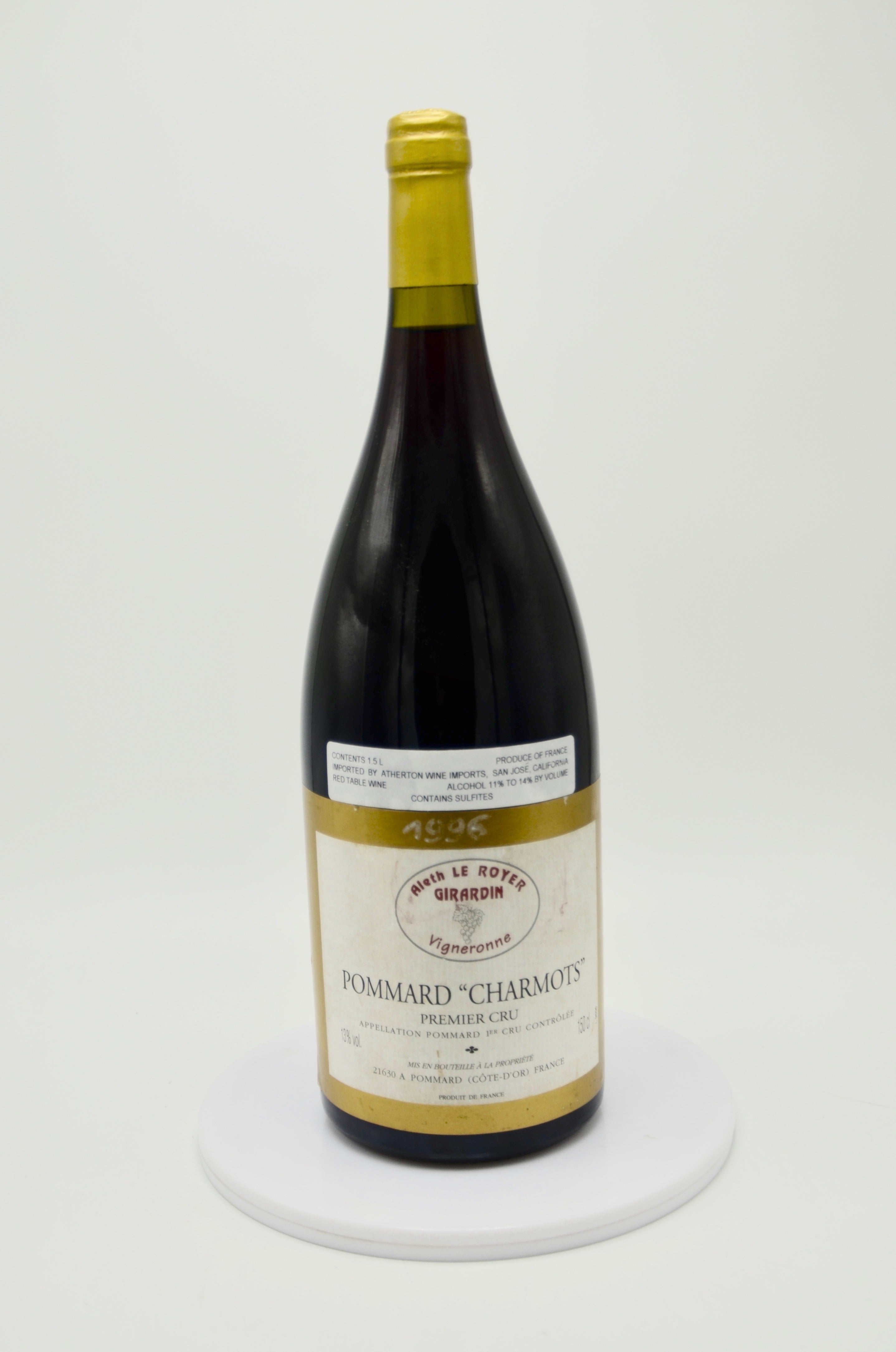 1996 Aleth Girardin Pommard, Les Charmots, Premier Cru (magnum)
