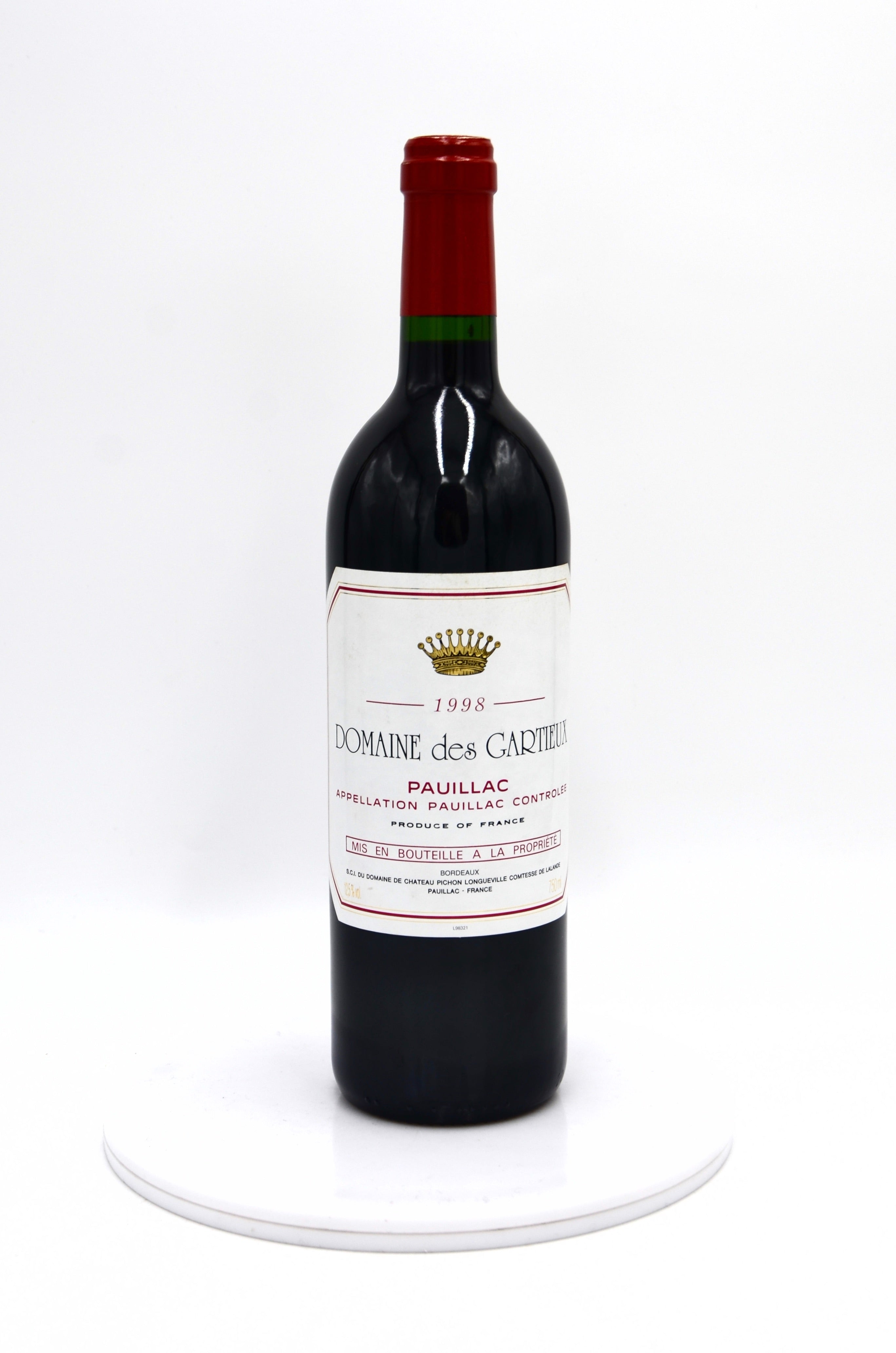 1998 Domaine des Gartieux, Pauillac [Ch. Pichon Lalande's 3rd]