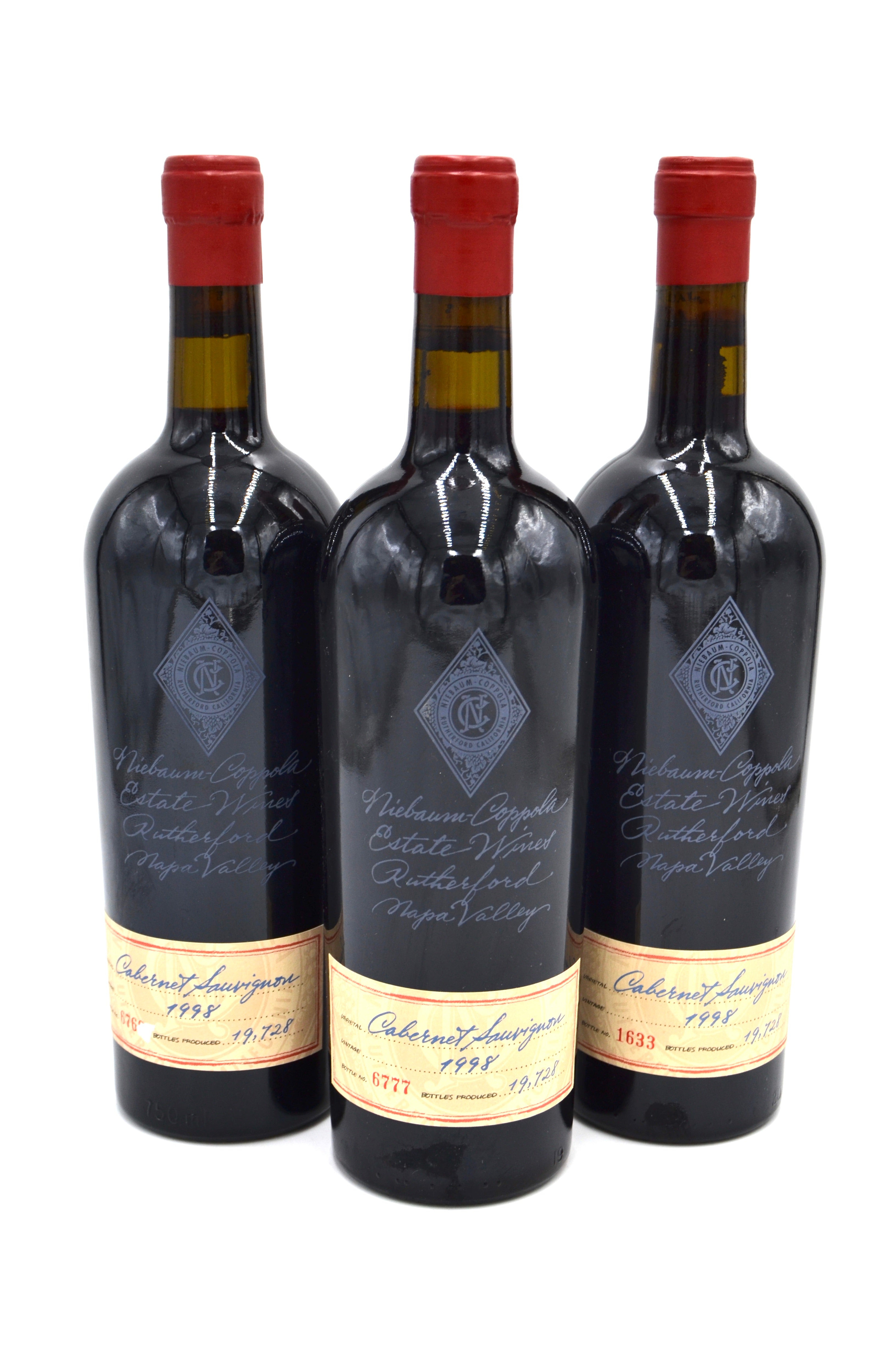 1998 Niebaum-Coppola Estate Cabernet Sauvignon, Rutherford, Napa Valley