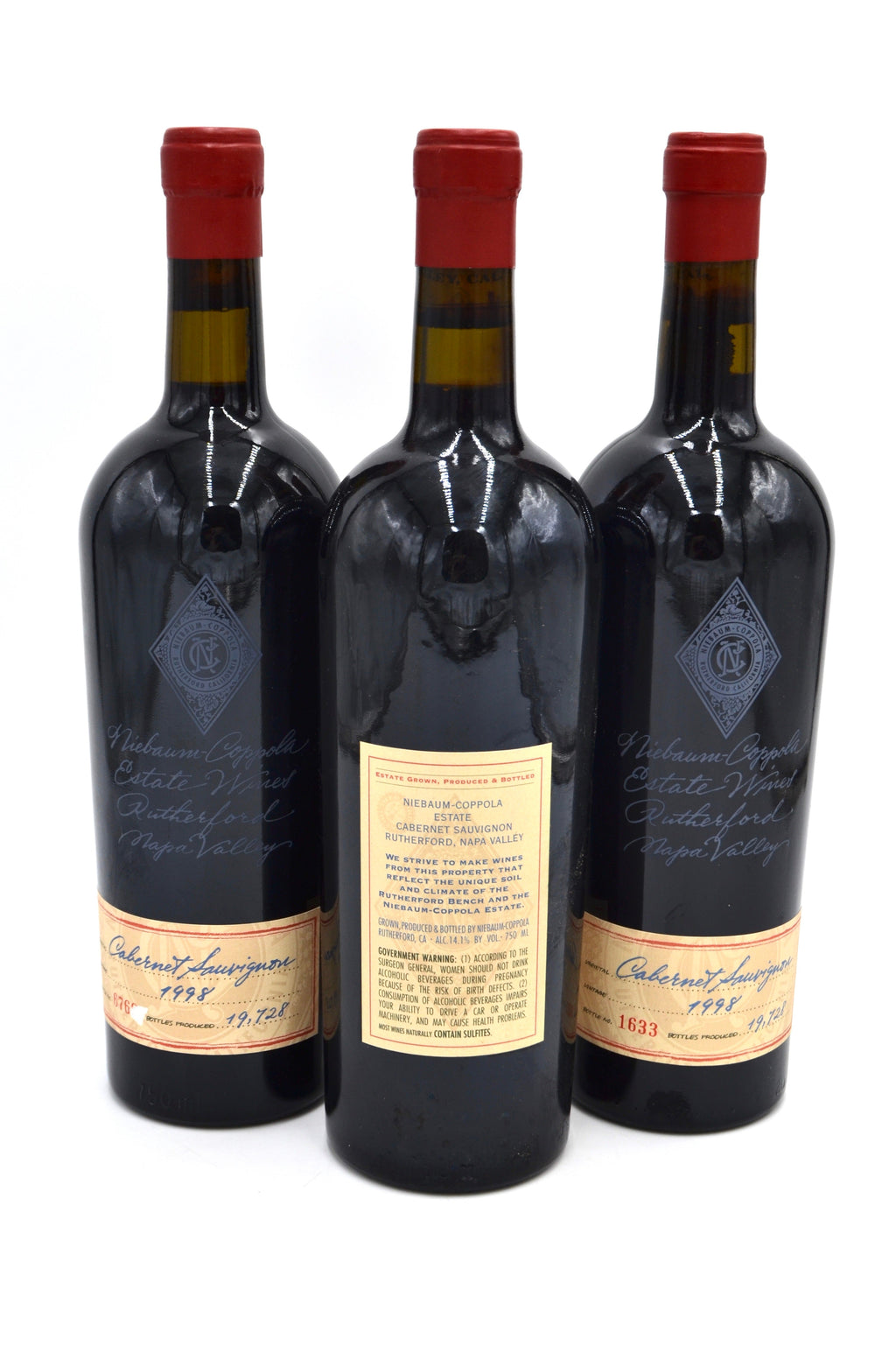 1998 Niebaum-Coppola Estate Cabernet Sauvignon, Rutherford, Napa Valley
