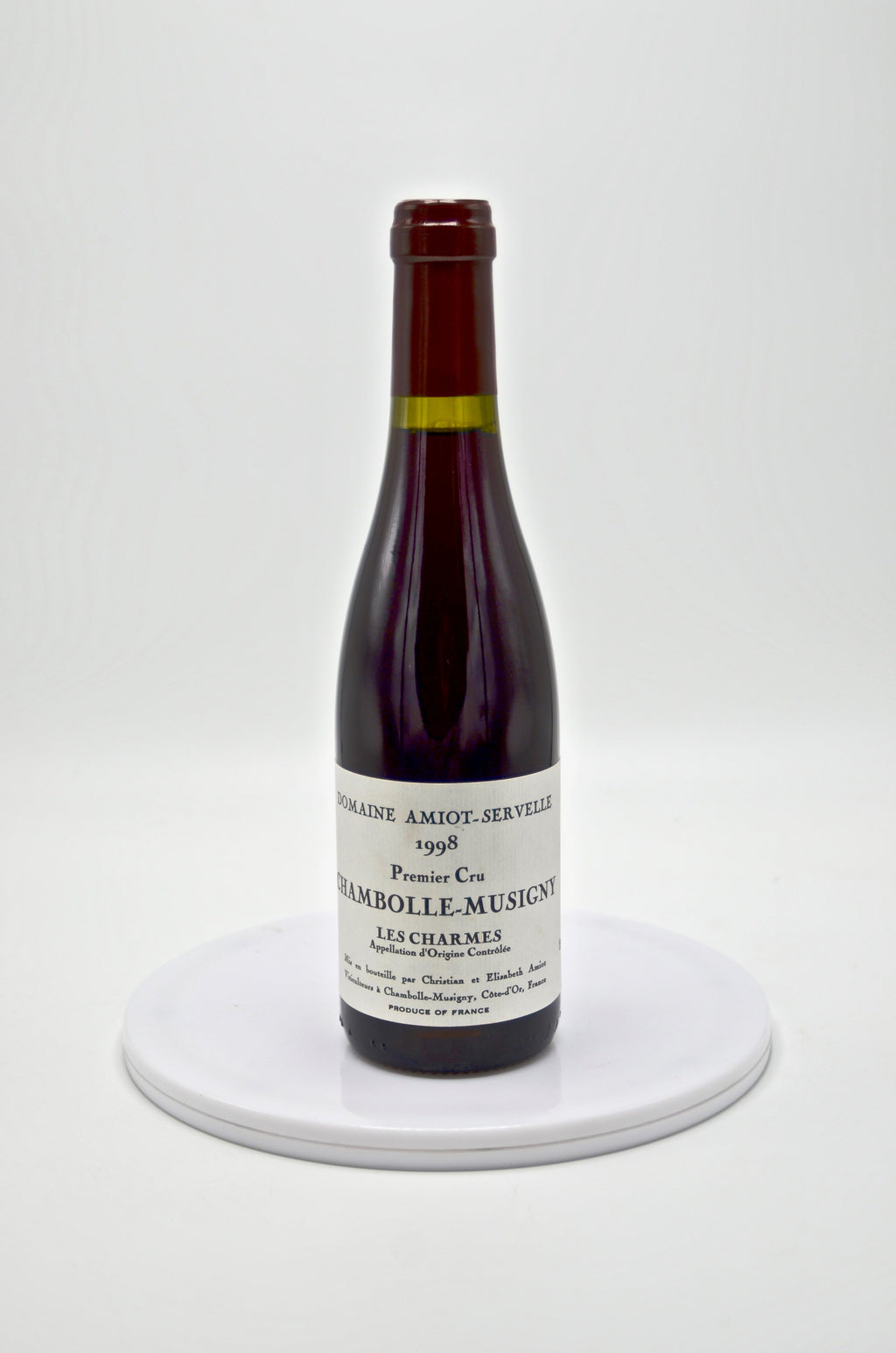 1998 Domaine Amiot-Servelle Chambolle-Musigny, Charmes, Premier Cru (half-bottle)