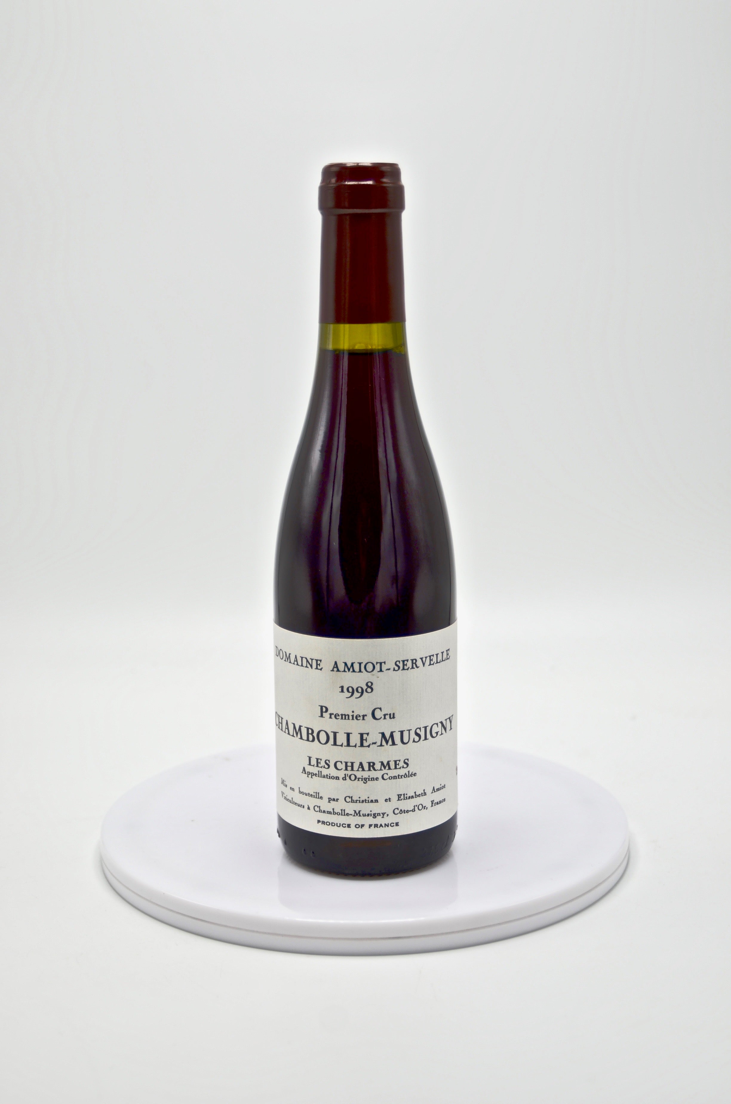 1998 Domaine Amiot-Servelle Chambolle-Musigny, Charmes, Premier Cru (half-bottle)