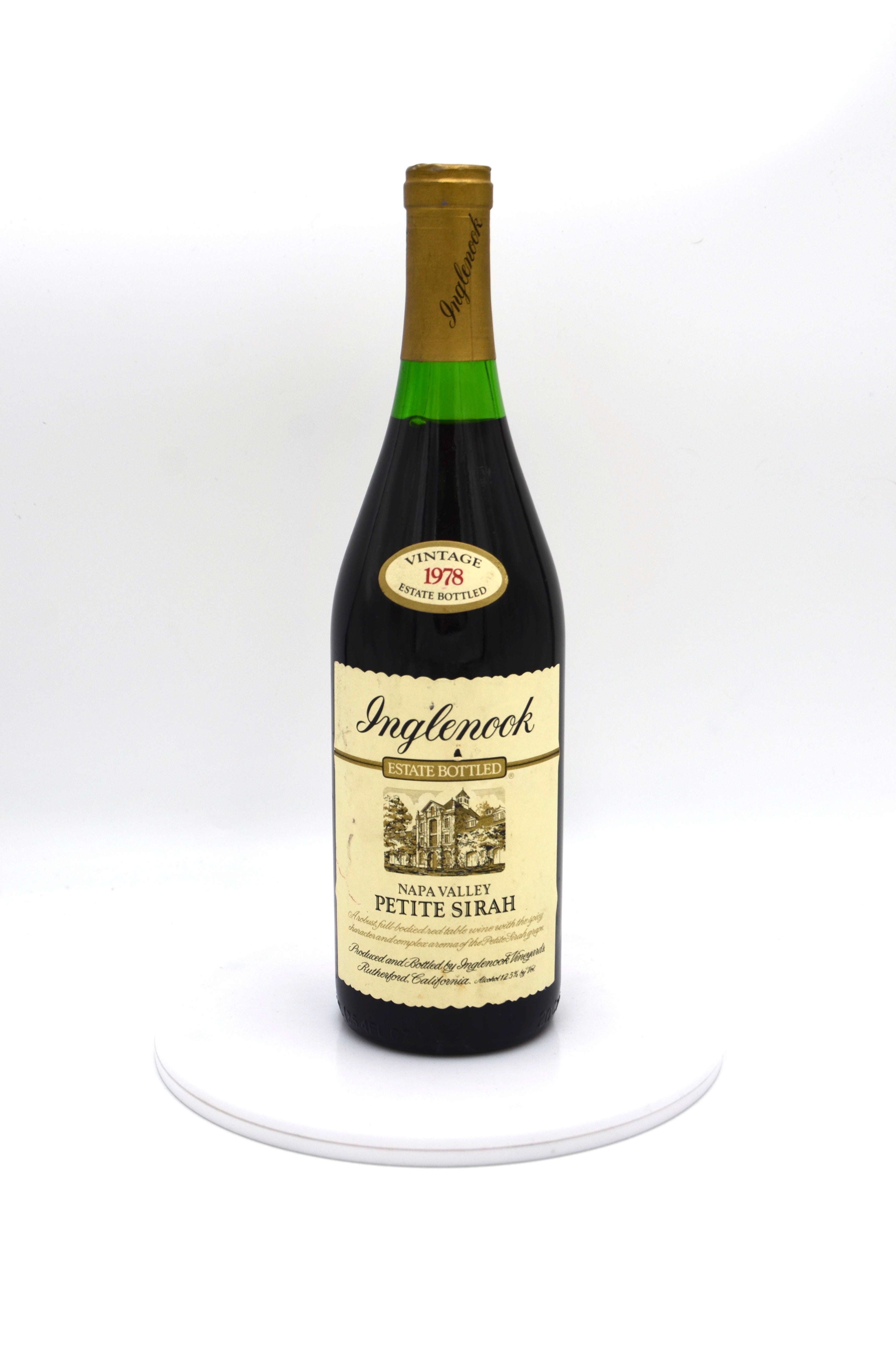 1978 Inglenook Estate Petite Sirah, Rutherford, Napa Valley