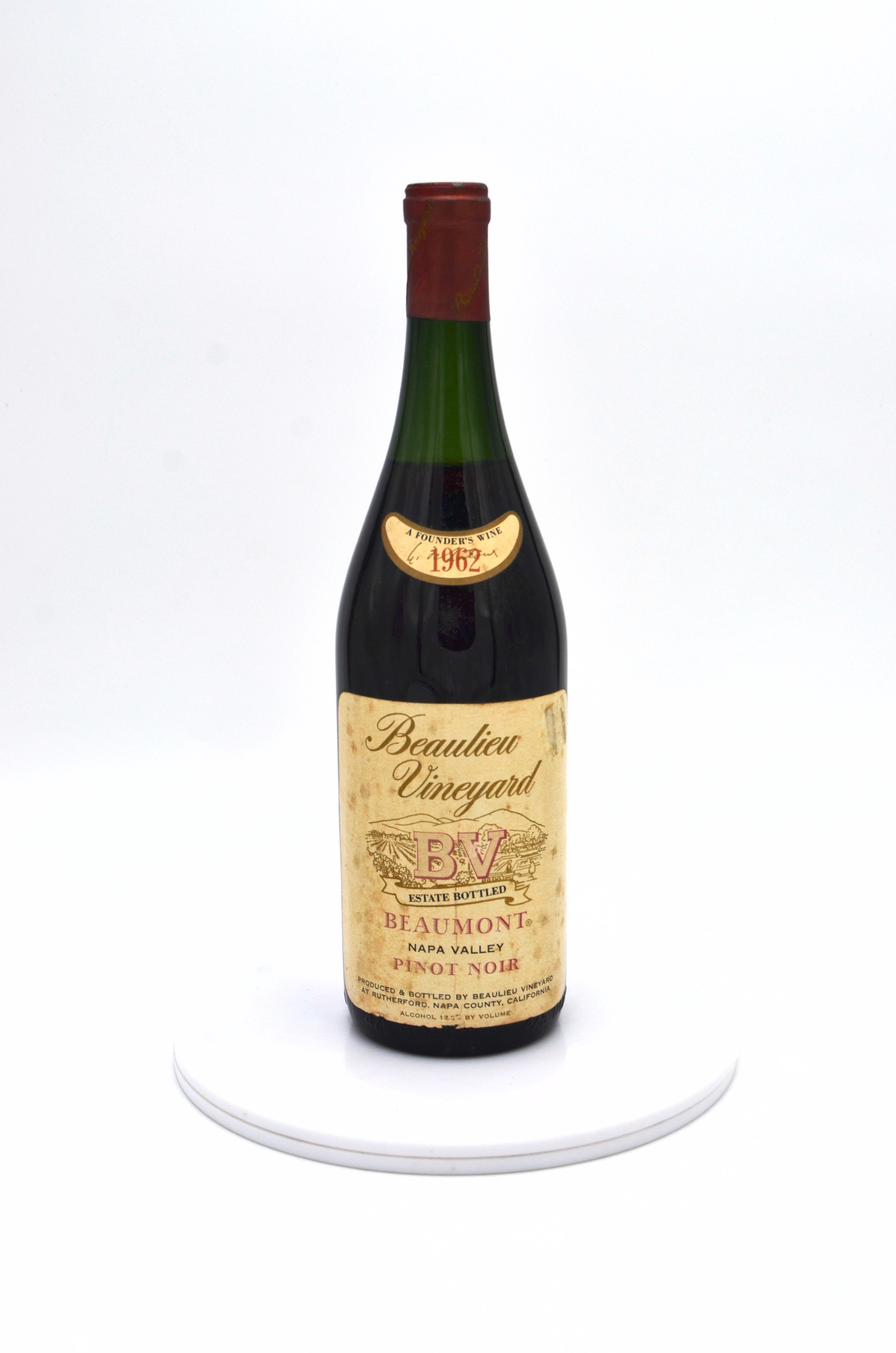 1962 Beaulieu Vineyard Pinot Noir, Beaumont, Napa Valley