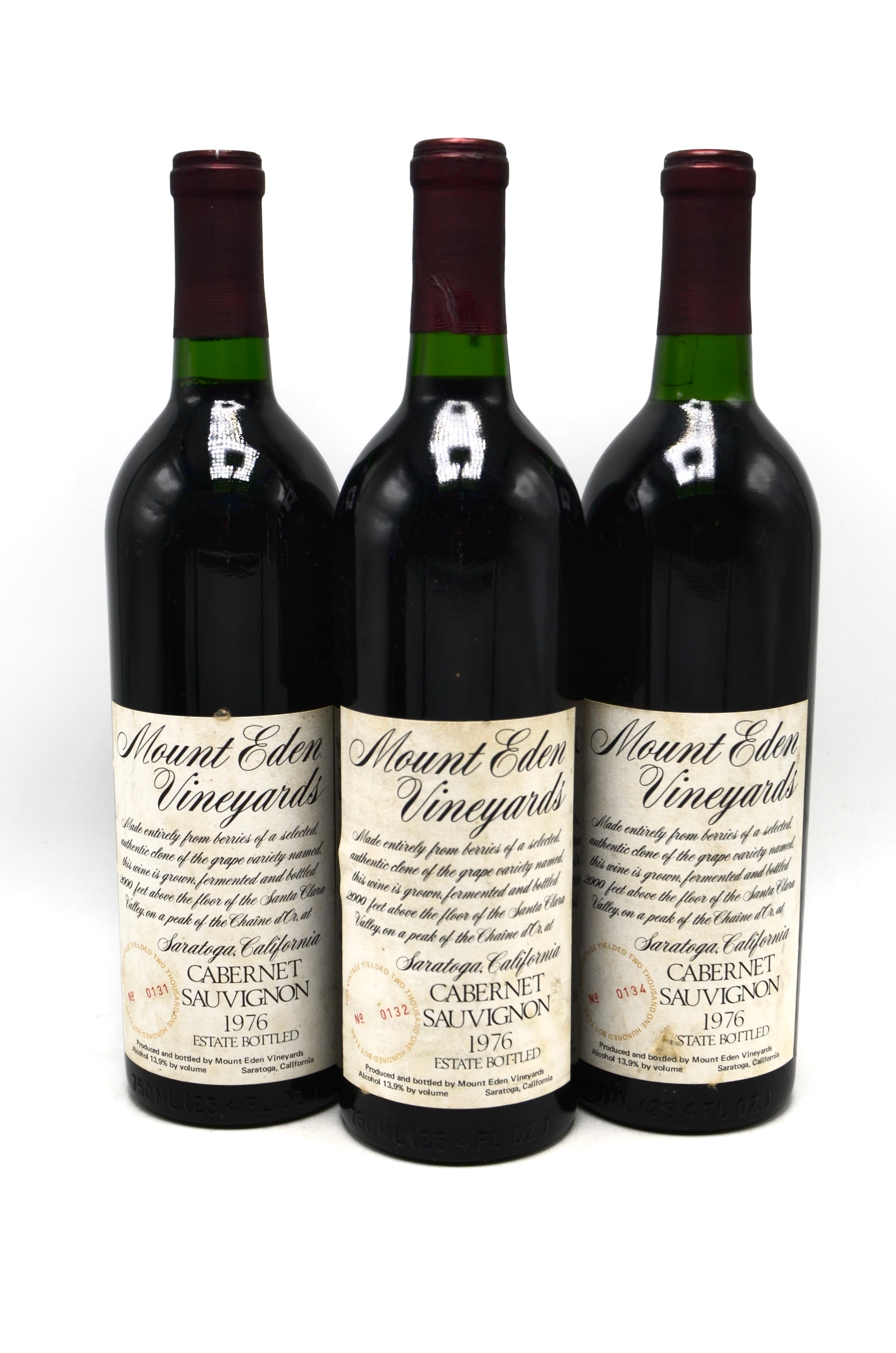 1976 Mount Eden Vineyards Estate Cabernet Sauvignon, Santa Cruz Mountains