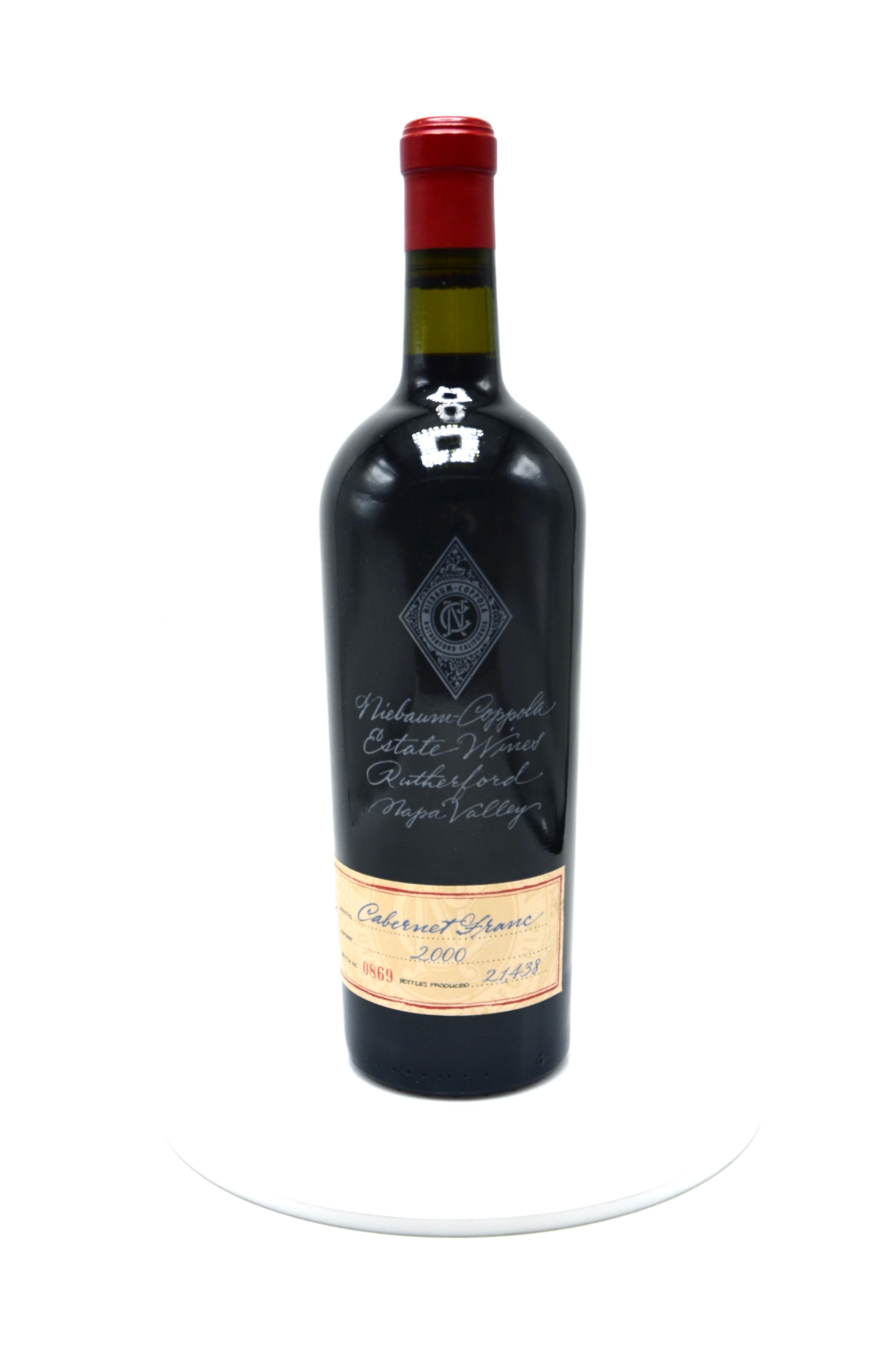 2000 Niebaum-Coppola Estate Cabernet Franc, Rutherford, Napa Valley