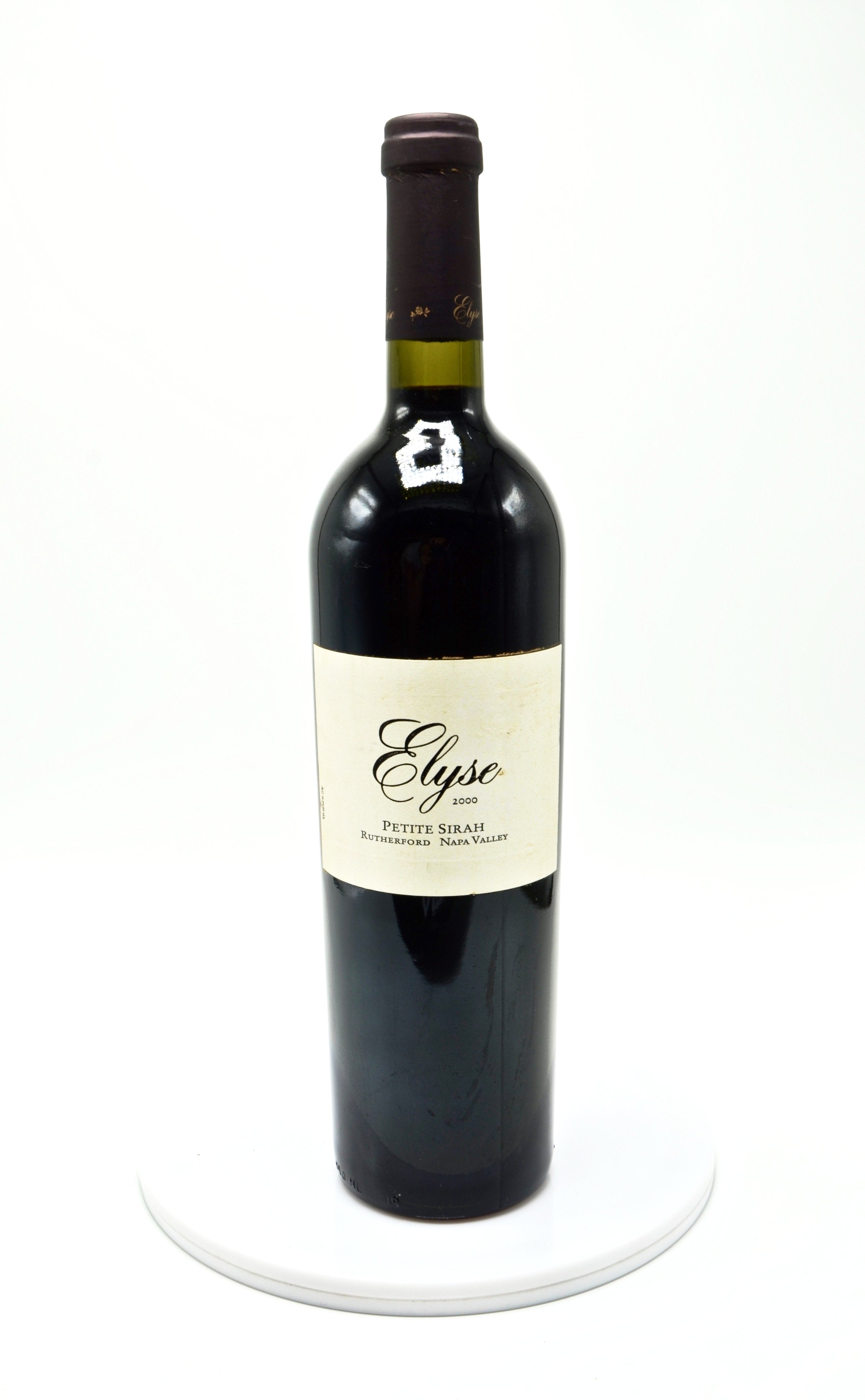2000 Elyse Winery Petit Sirah, Rutherford Cuvée, Napa Valley