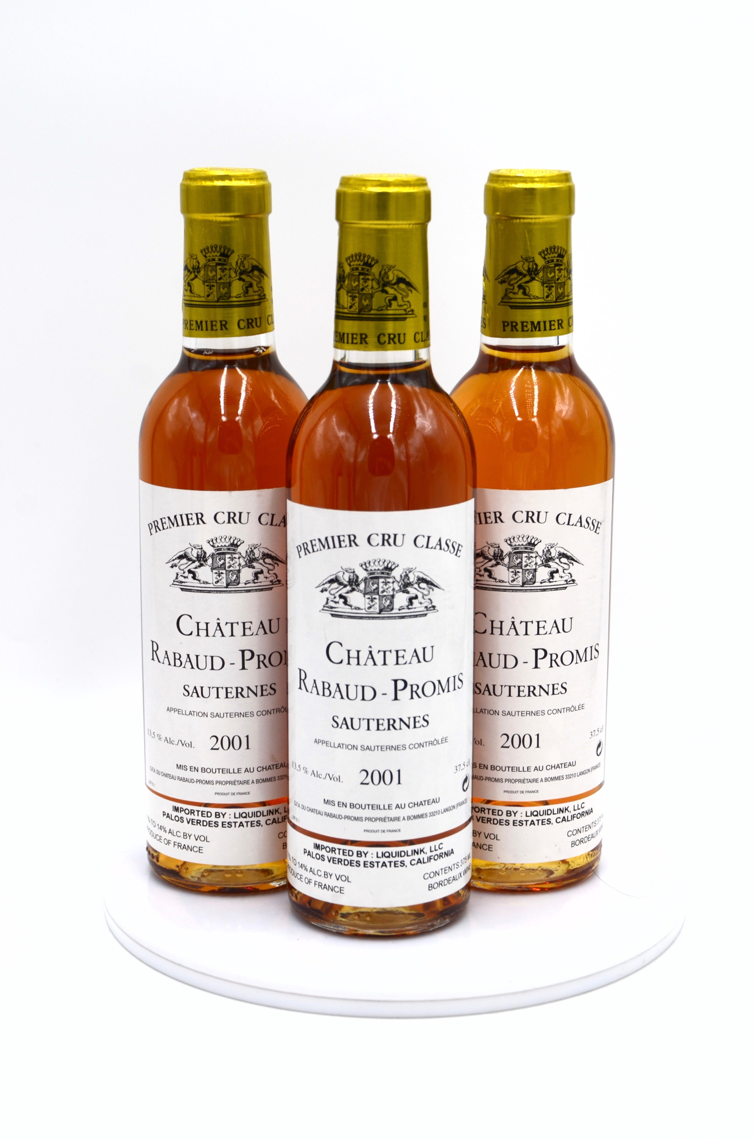 2001 Château Rabaud-Promis, Sauternes (half-bottle)
