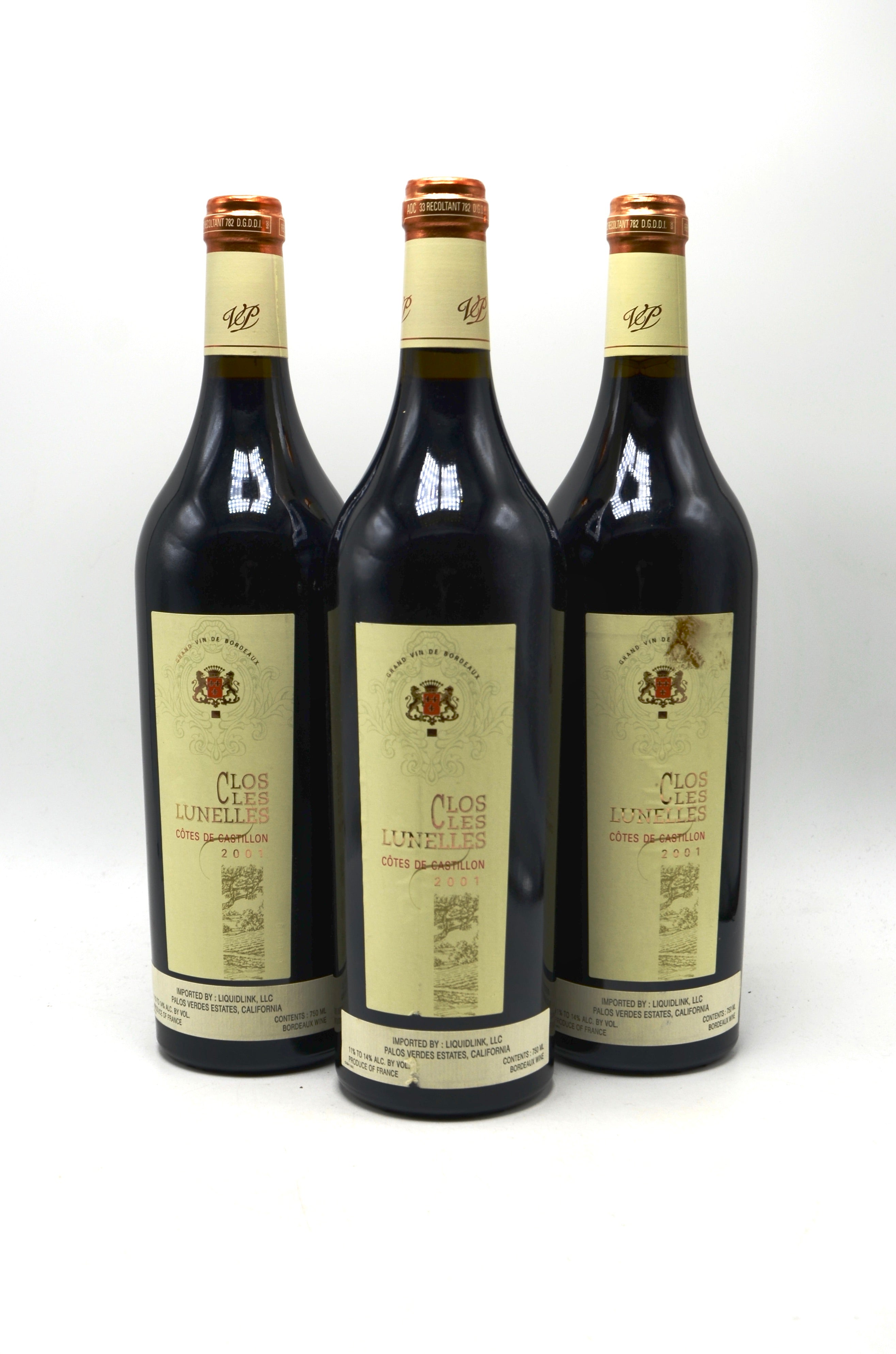 2001 Clos les Lunelles, Cotes de Castillon