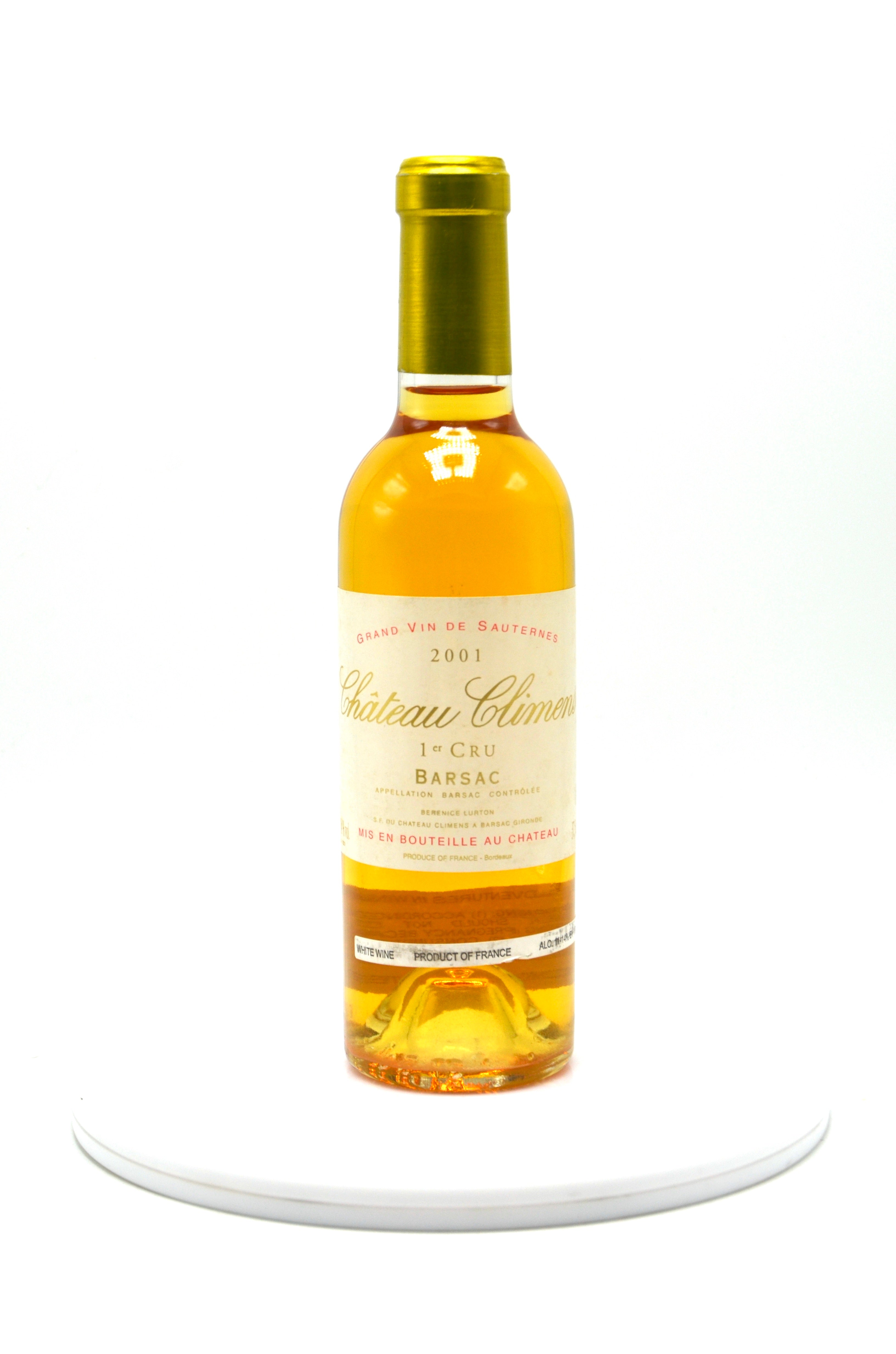 2001 Château Climens, Barsac (half-bottle)