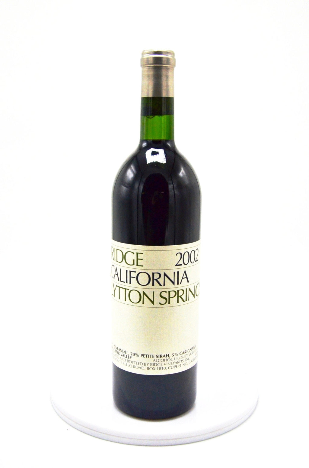 2002 Ridge Vineyards Zinfandel, Lytton Springs, Dry Creek Valley, Sonoma Valley