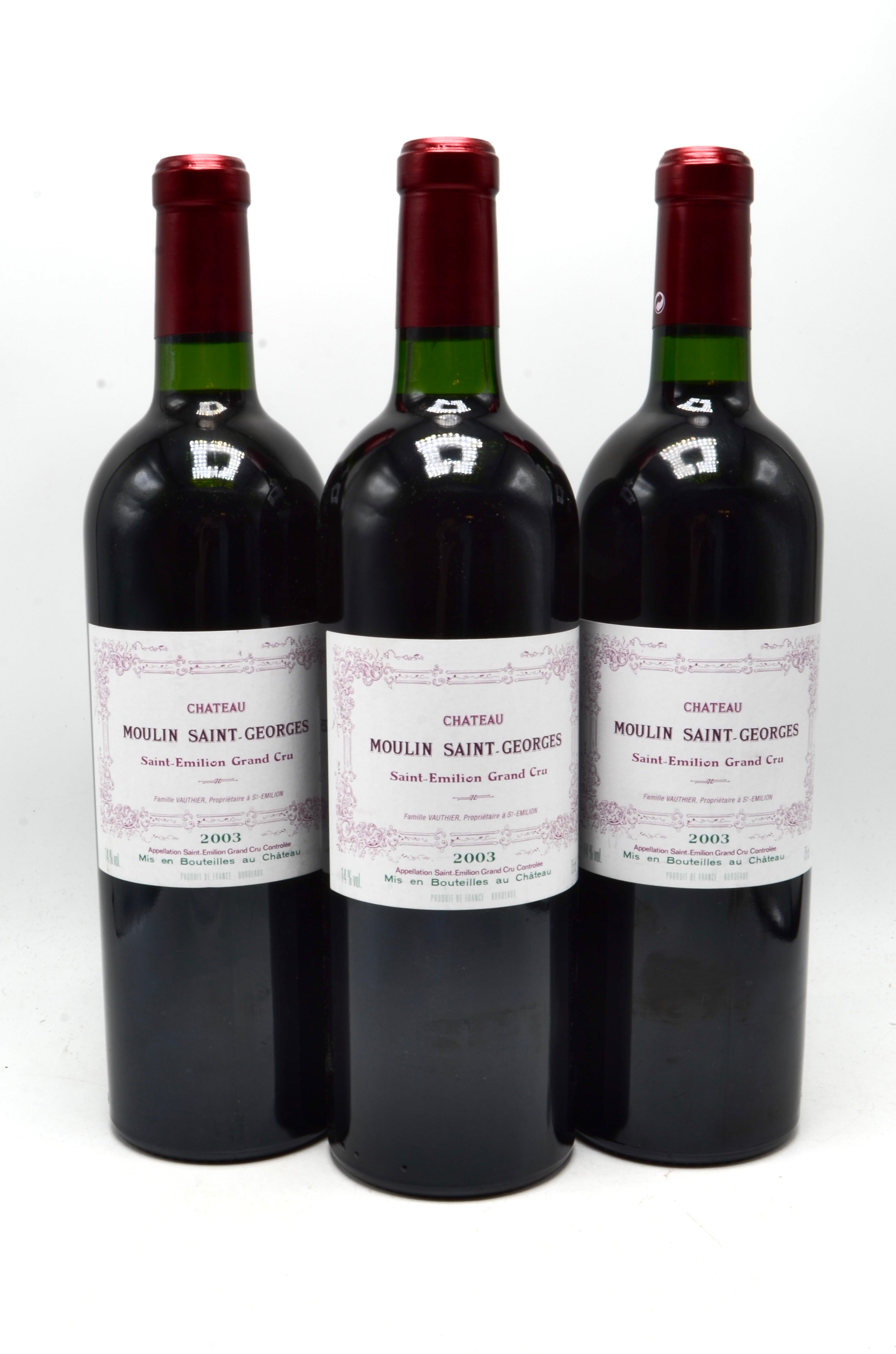 2003 Château Moulin Saint-Georges, St. Emilion