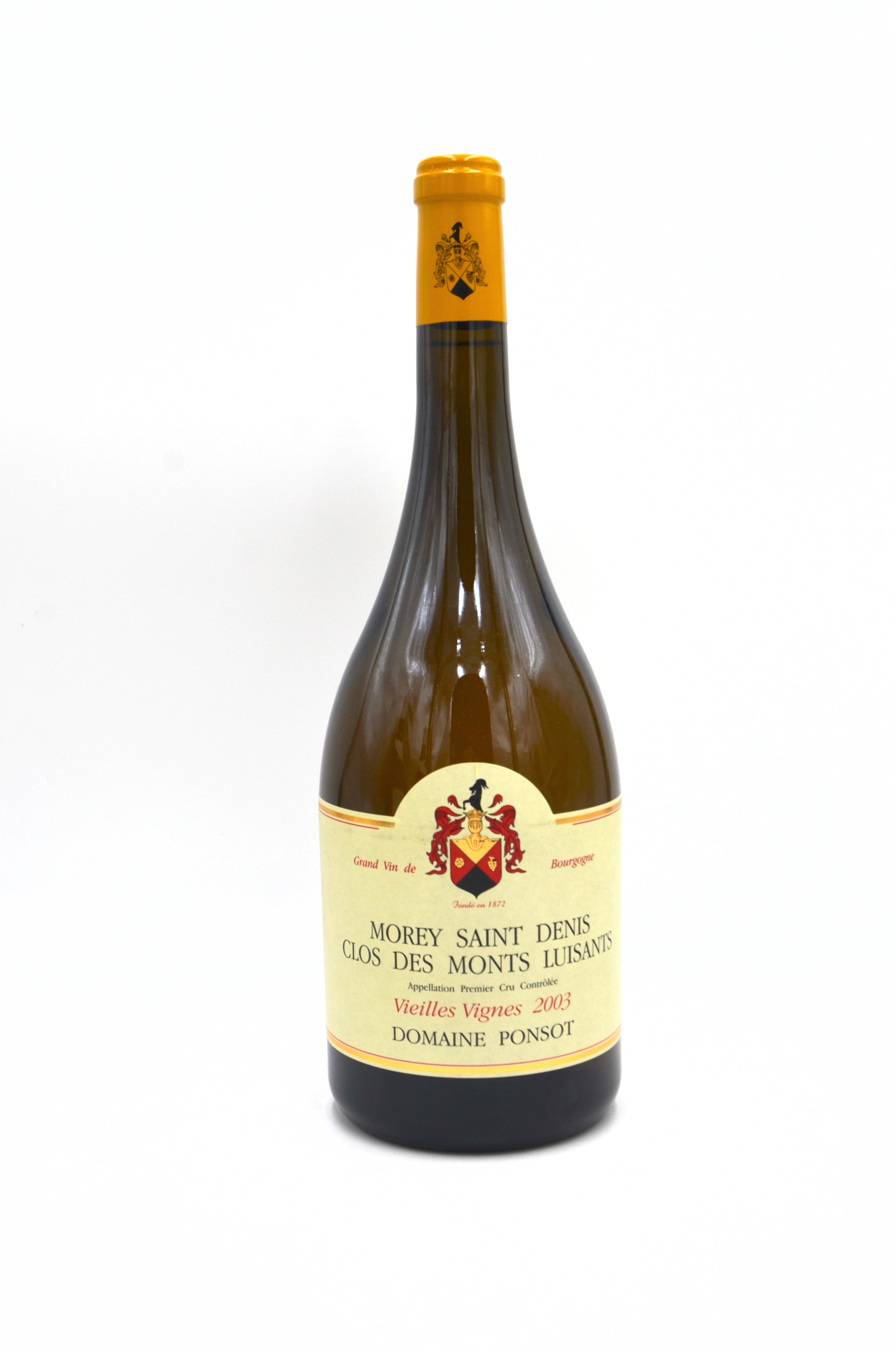 2003 Domaine Ponsot Morey Saint Denis Blanc, Clos des Monts Luisants, Vieilles Vignes, Premier Cru (magnum)