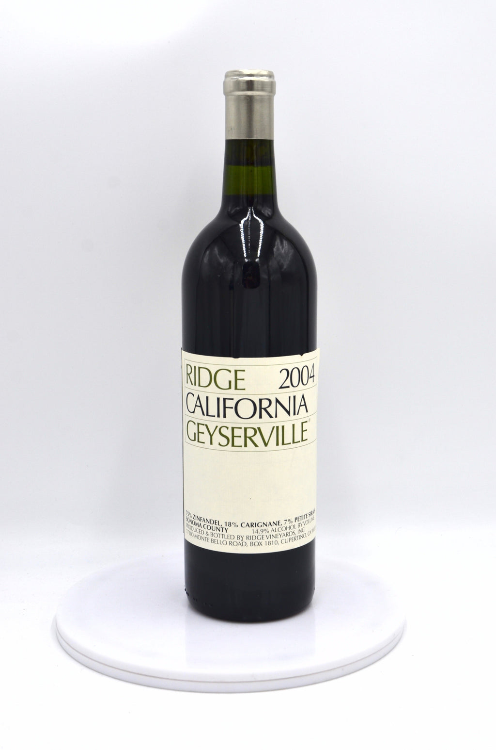 2004 Ridge Vineyards Red, Geyserville, Sonoma County
