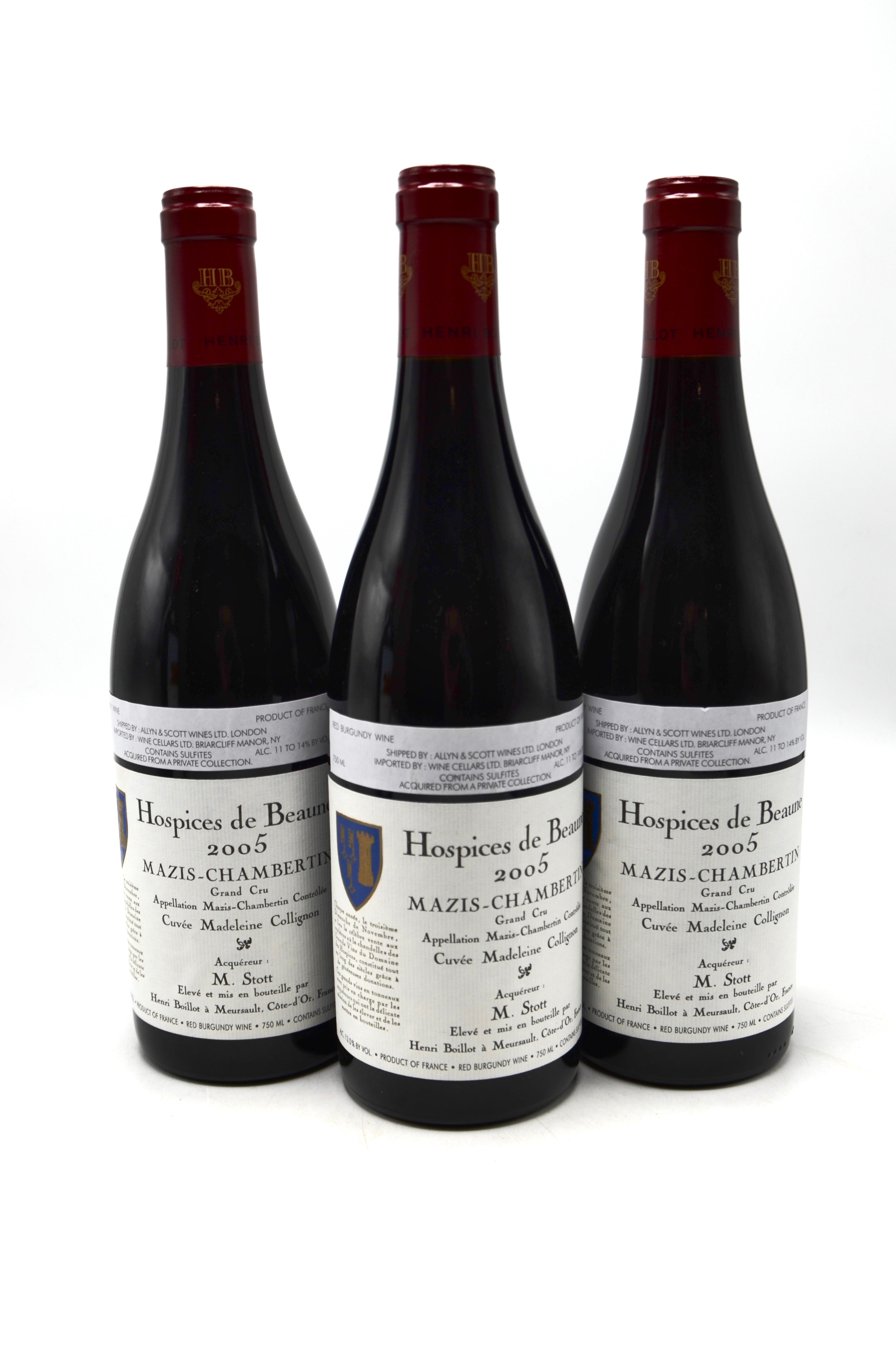 2005 Domaine Henri Boillot, Hospices de Beaune, Mazis-Chambertin, Cuvee Madeleine Collignon, Grand Cru
