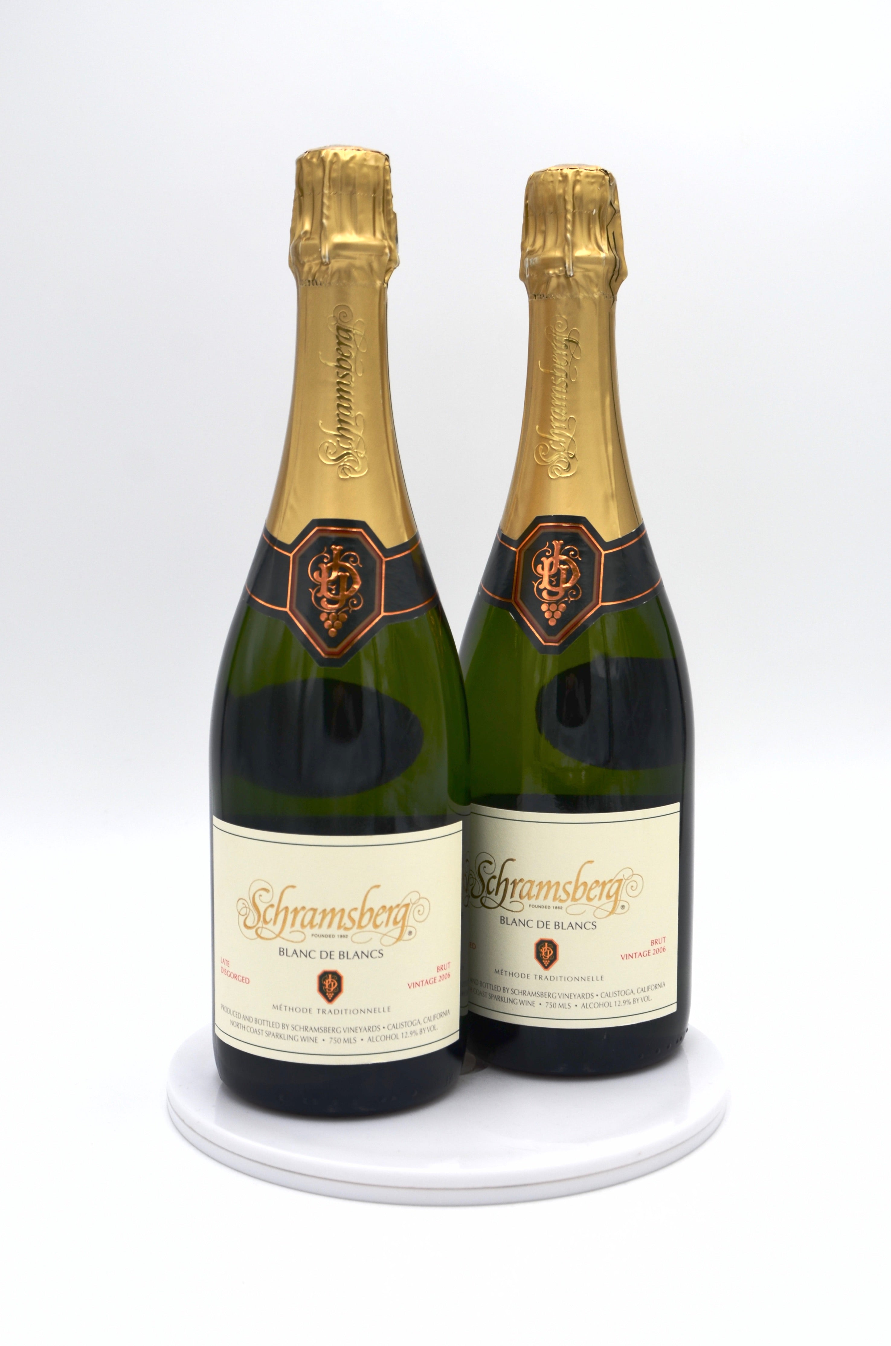 2006 Schramsberg Late Disgorged Blanc de Blancs Brut Sparkling Wine, North Coast