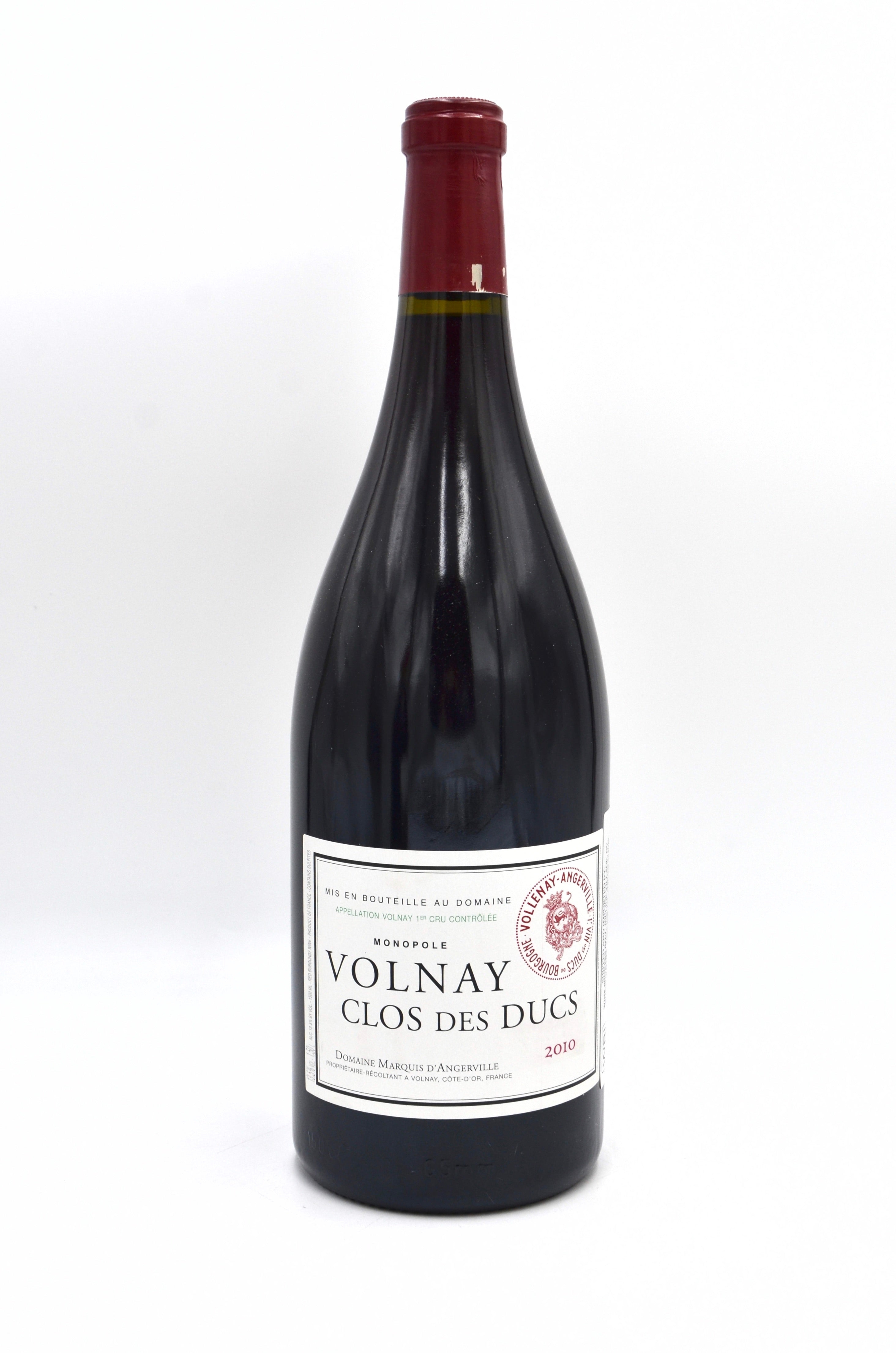 2010 Domaine Marquis d'Angerville Volnay, Clos des Ducs, Monopole Premier Cru (magnum)