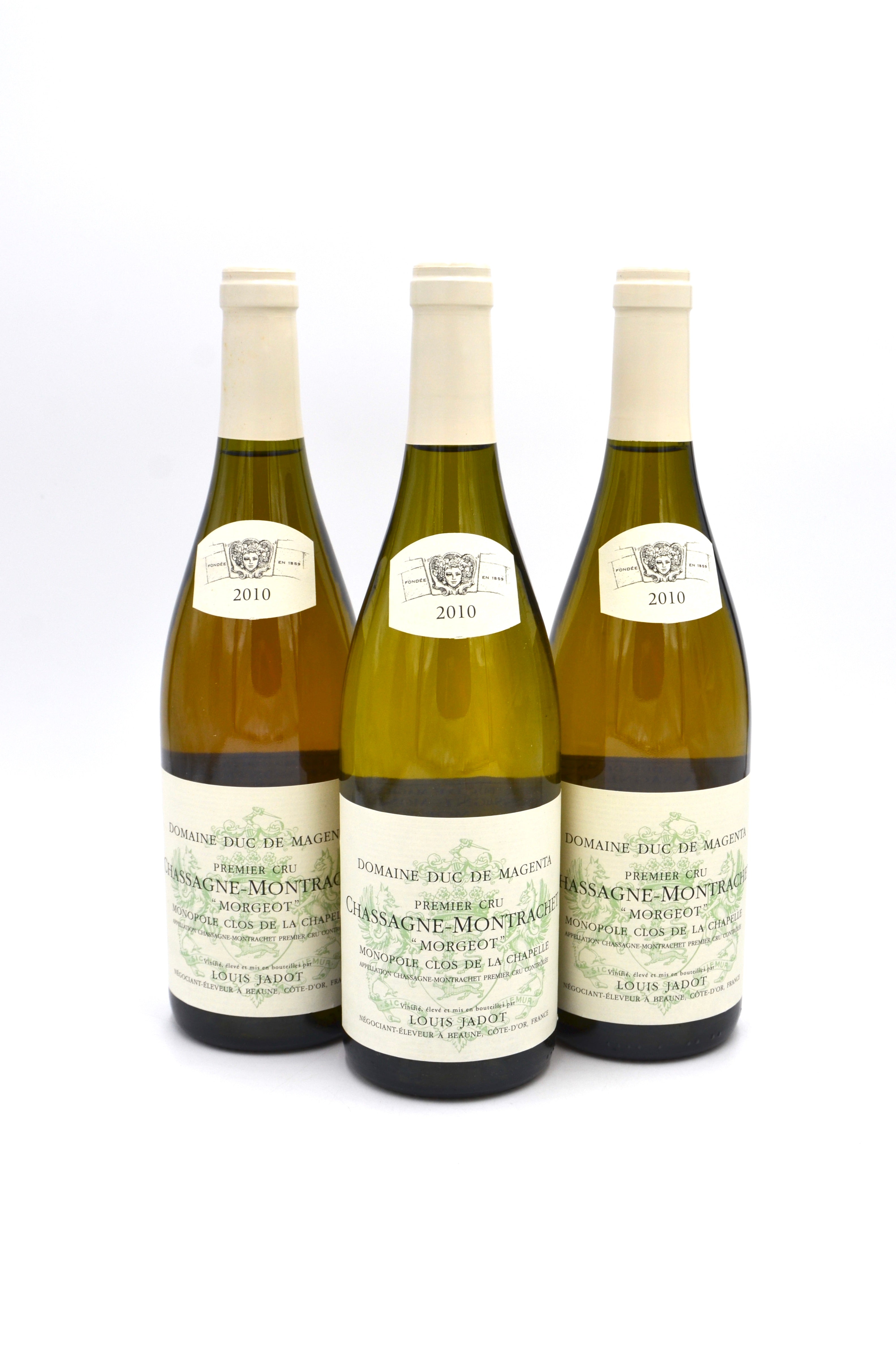 2010 Louis Jadot Chassagne-Montrachet, Domaine Duc de Magenta Morgeot Clos de la Chapelle Blanc, Monopole Premier Cru