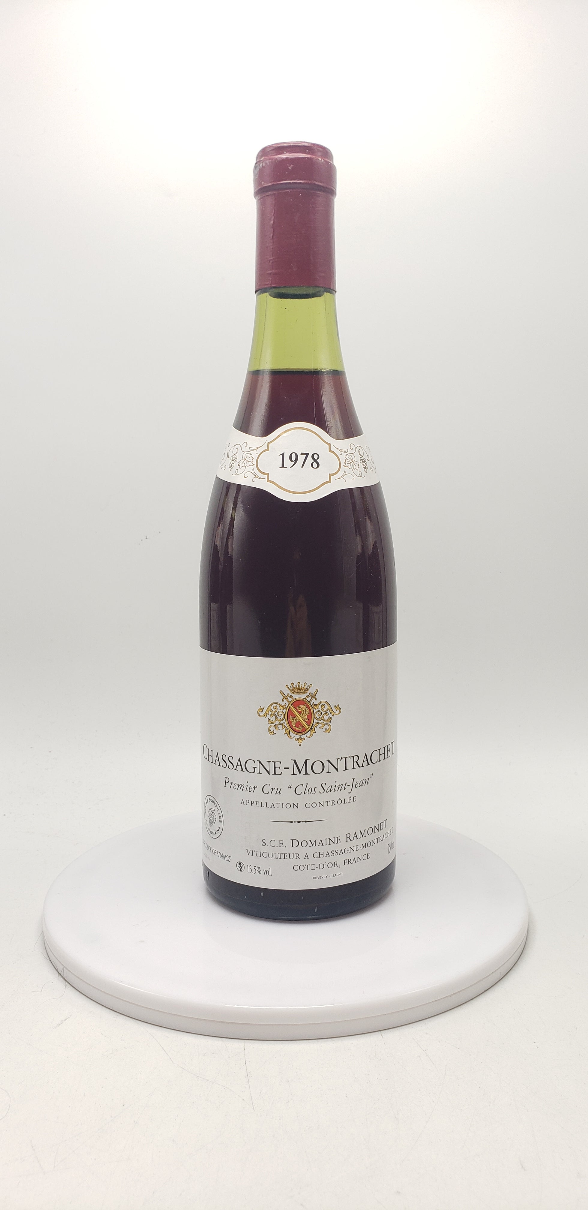 1978 Domaine Ramonet Chassagne Montrachet Rouge, Clos Saint Jean, Premier Cru
