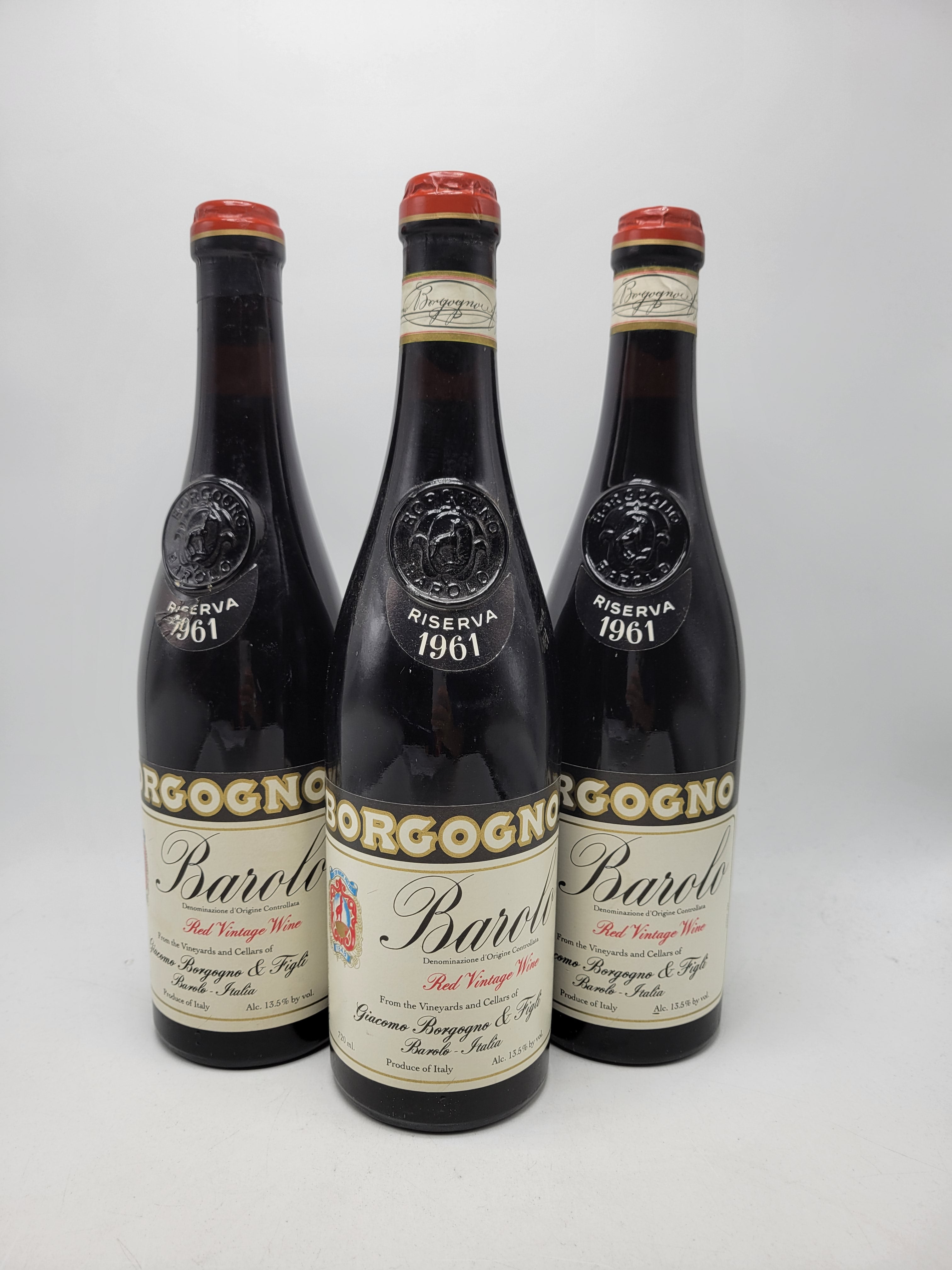 1961 Giacomo Borgogno & Figli Barolo Riserva