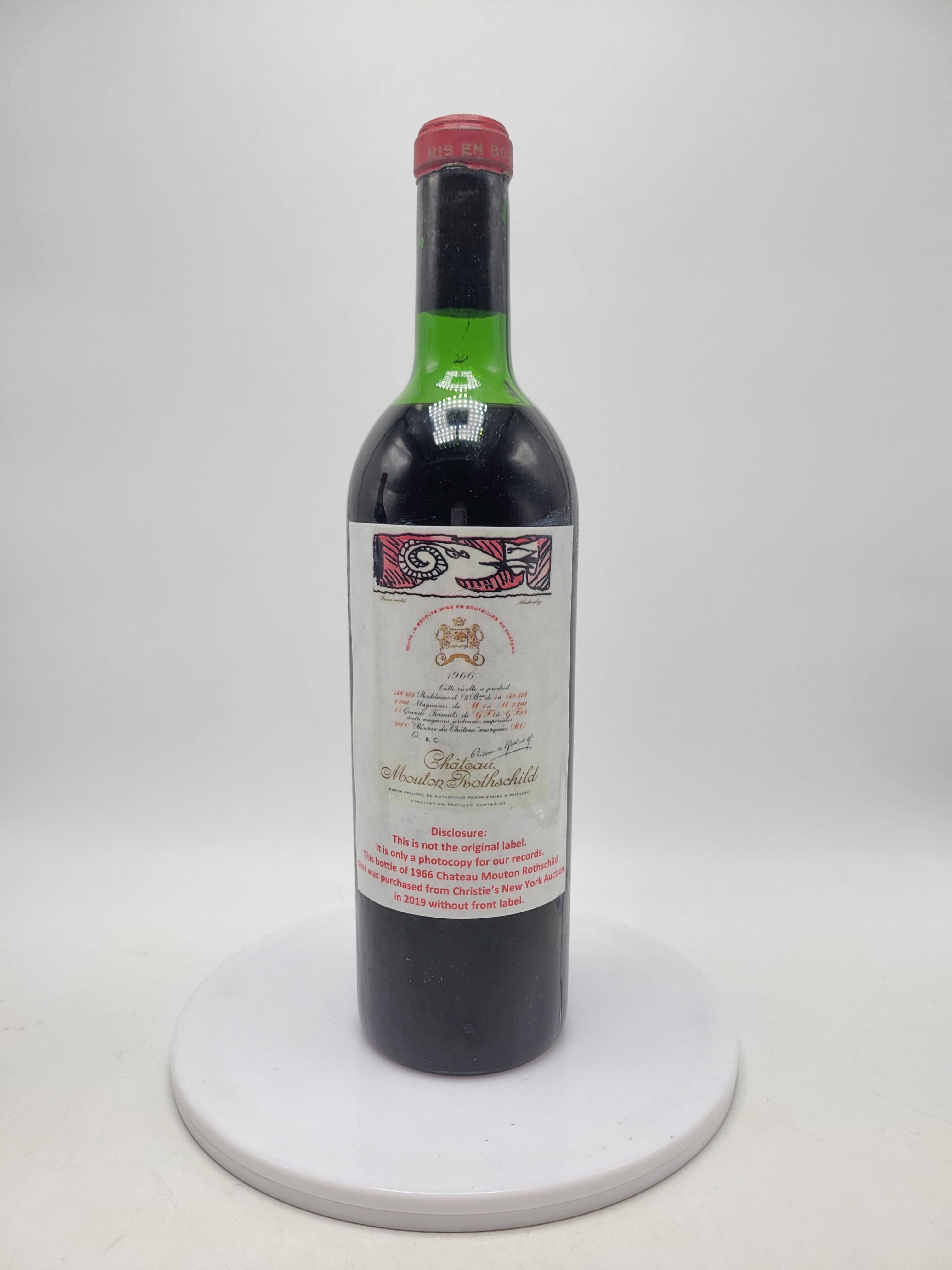 1966 Château Mouton Rothschild, Pauillac