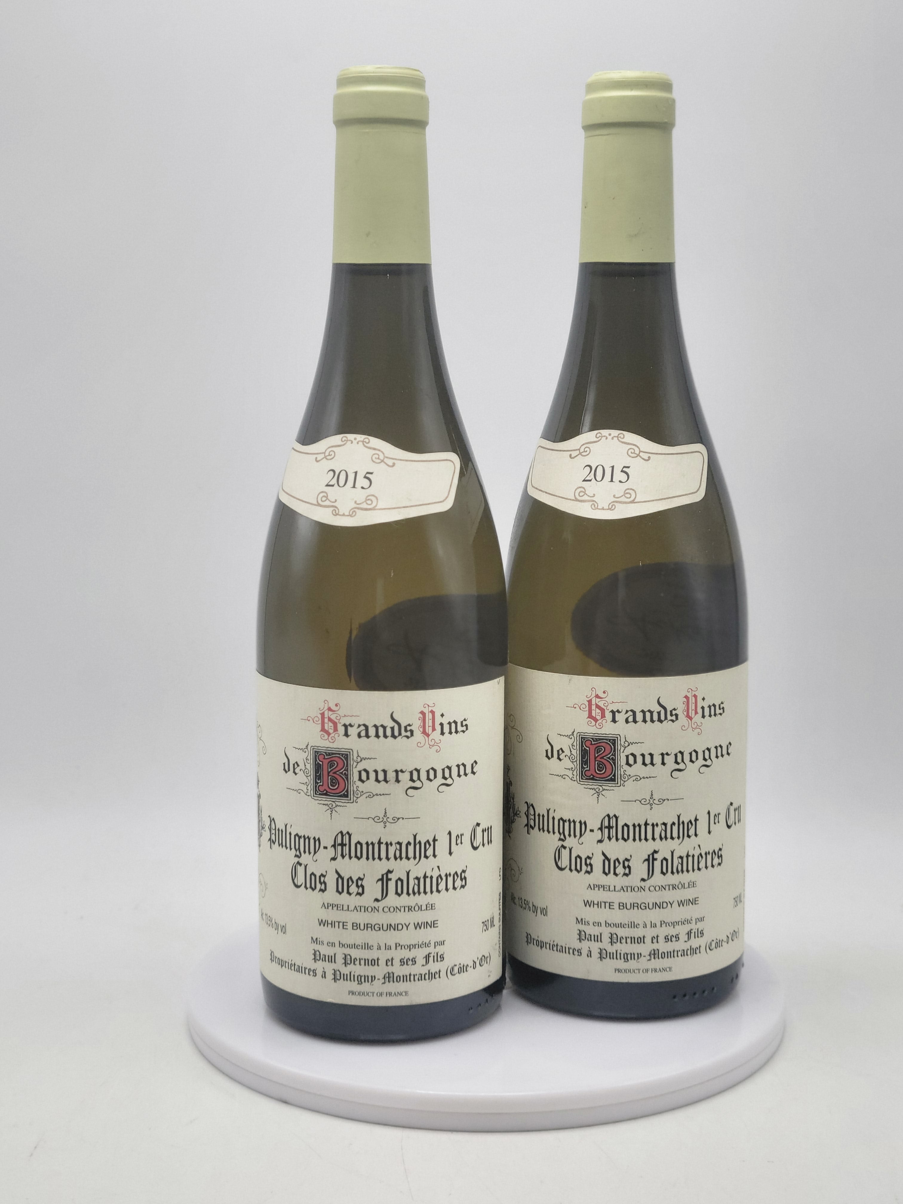 2015 Domaine Paul Pernot Puligny-Montrachet, Clos des Folatieres, Premier Cru