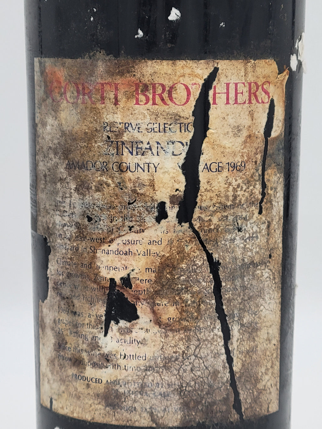 1969 Corti Brothers Reserve Selection Zinfandel, Amador County (magnum)