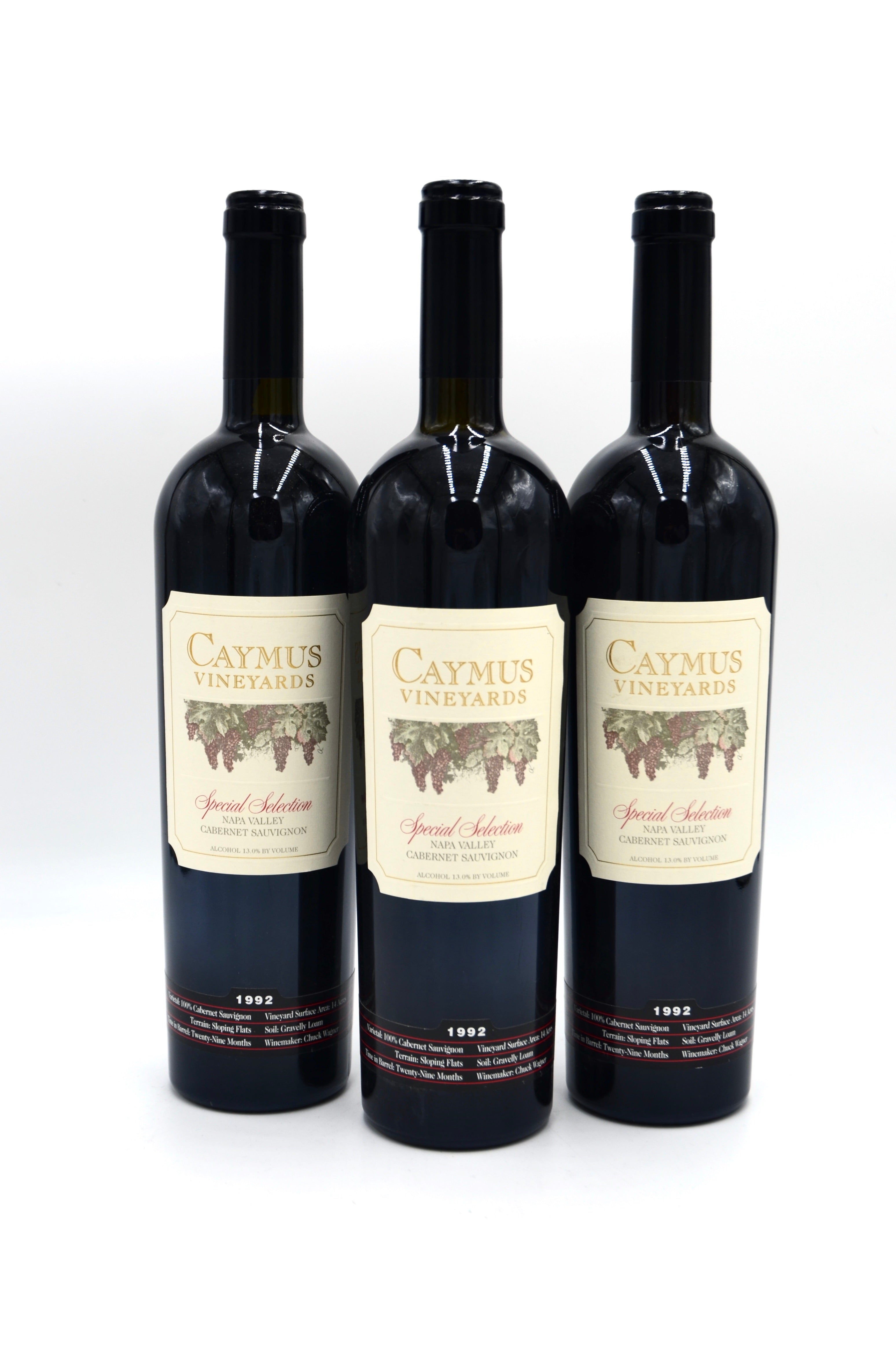 1992 Caymus Cabernet Sauvignon, Special Selection, Rutherford, Napa Valley