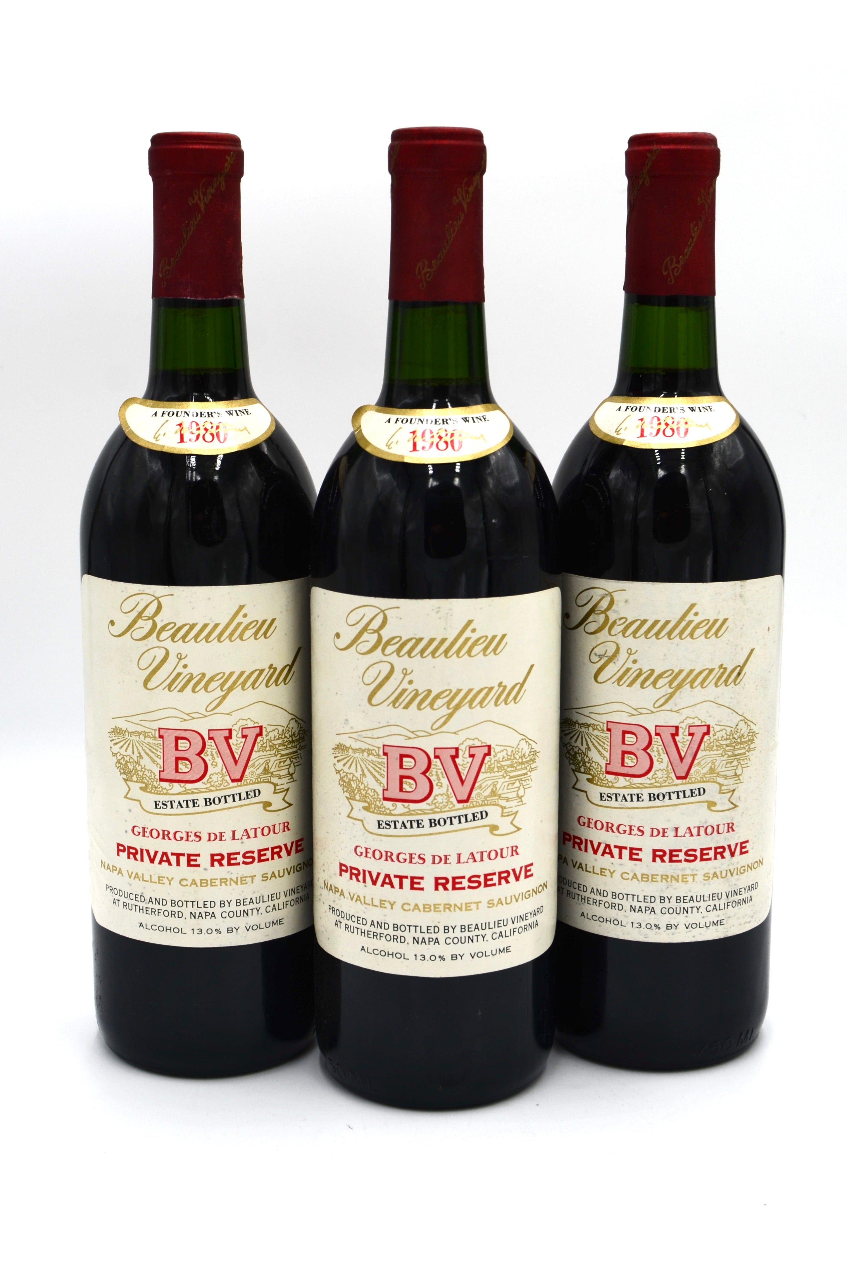 1980 Beaulieu Vineyard Georges de Latour Private Reserve Cabernet Sauvignon, Napa Valley
