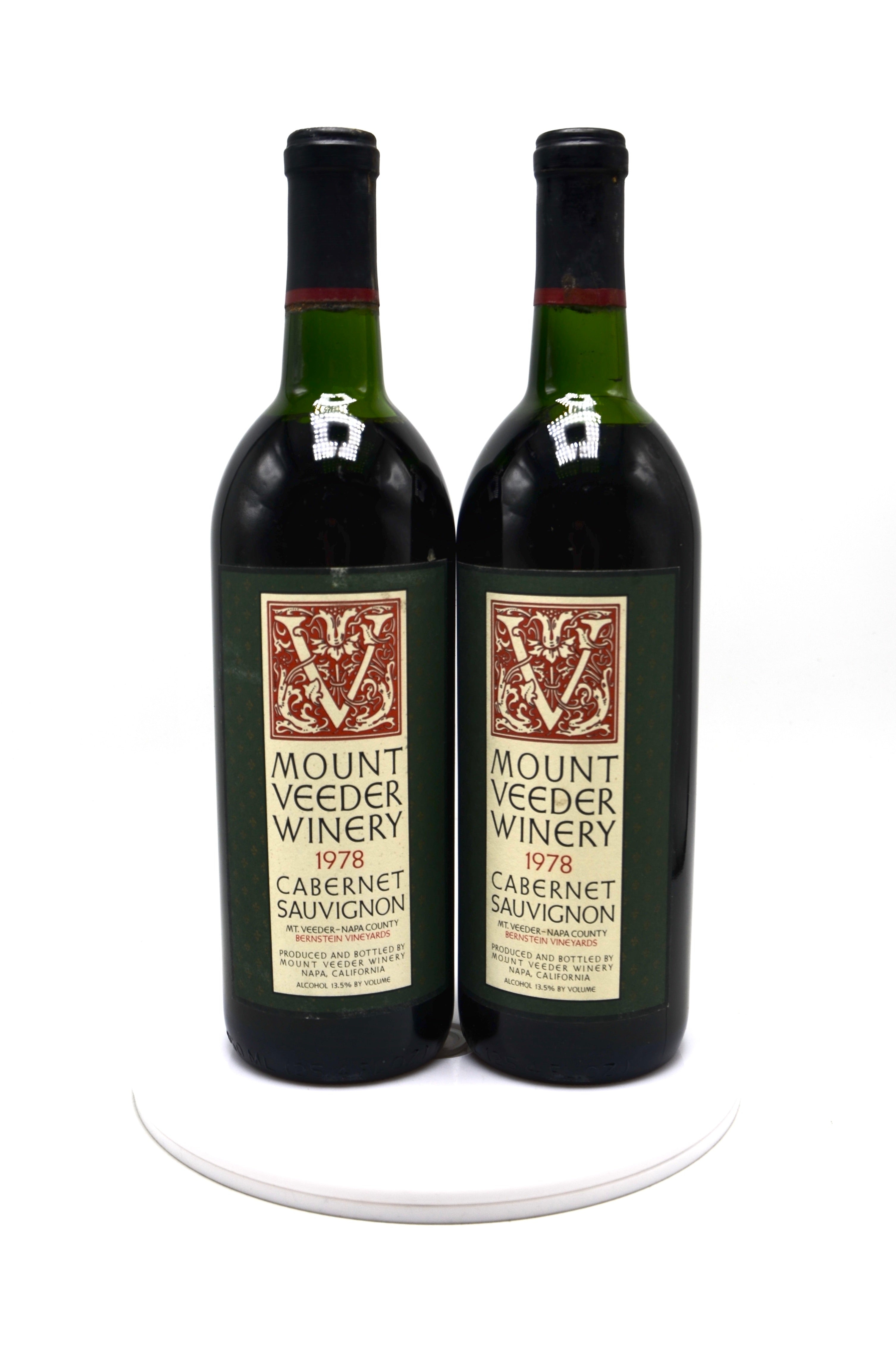 1978 Mount Veeder Winery Cabernet Sauvignon, Bernstein Vineyards, Napa Valley