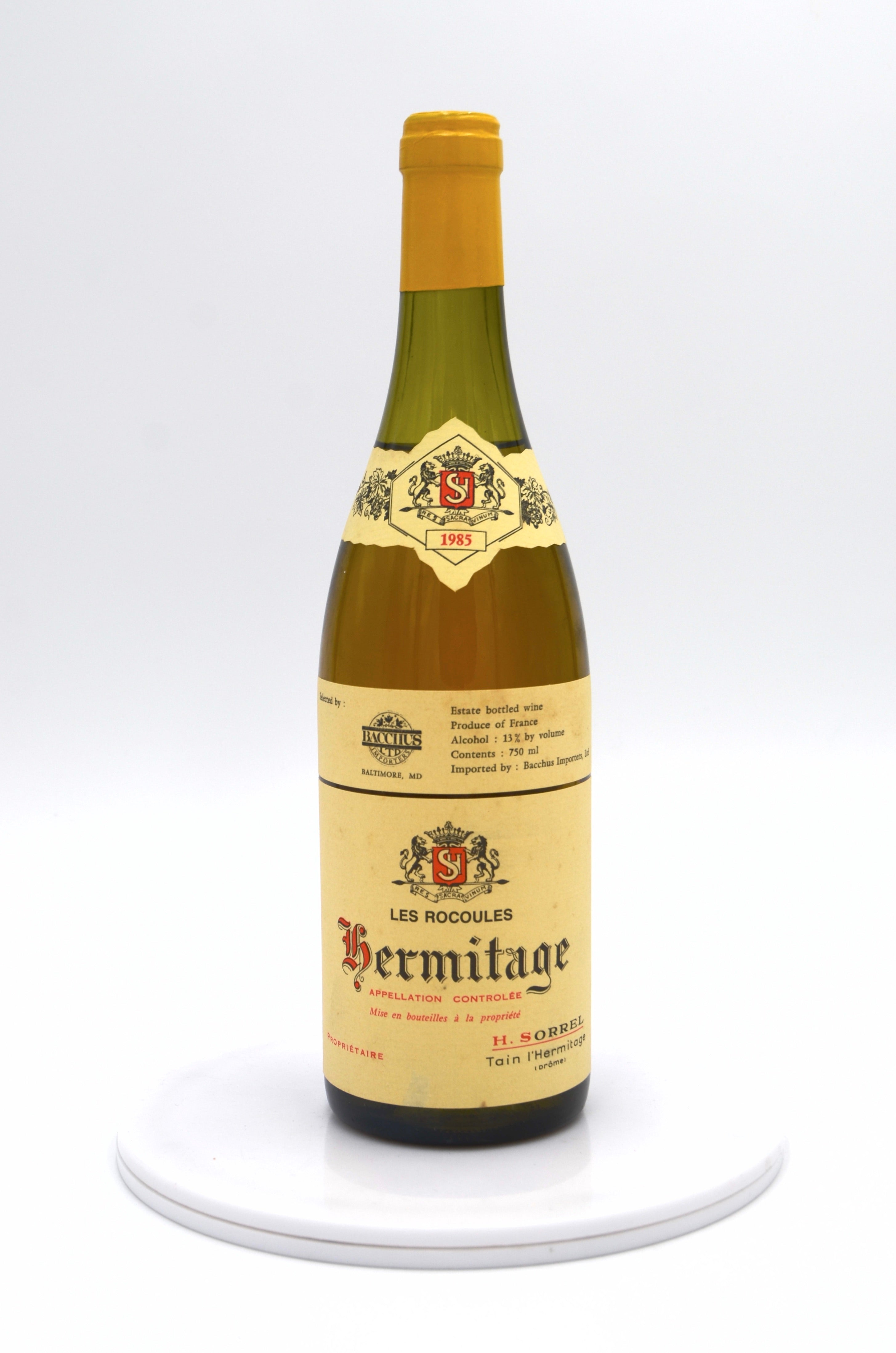 1985 Henri Sorrel Hermitage Blanc, Les Rocoules, Rhone