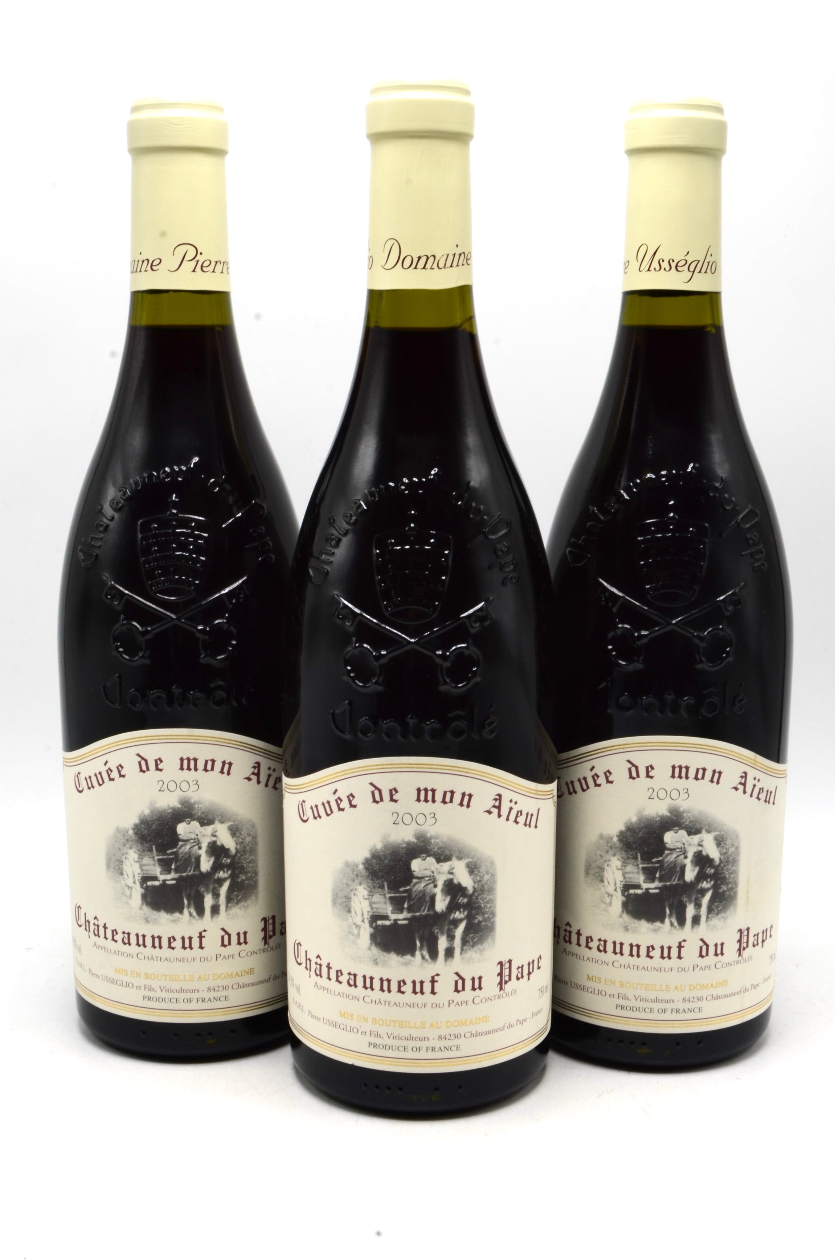 2003 Domaine Pierre Usseglio & Fils Chateauneuf du Pape, Cuvee de Mon Aieul