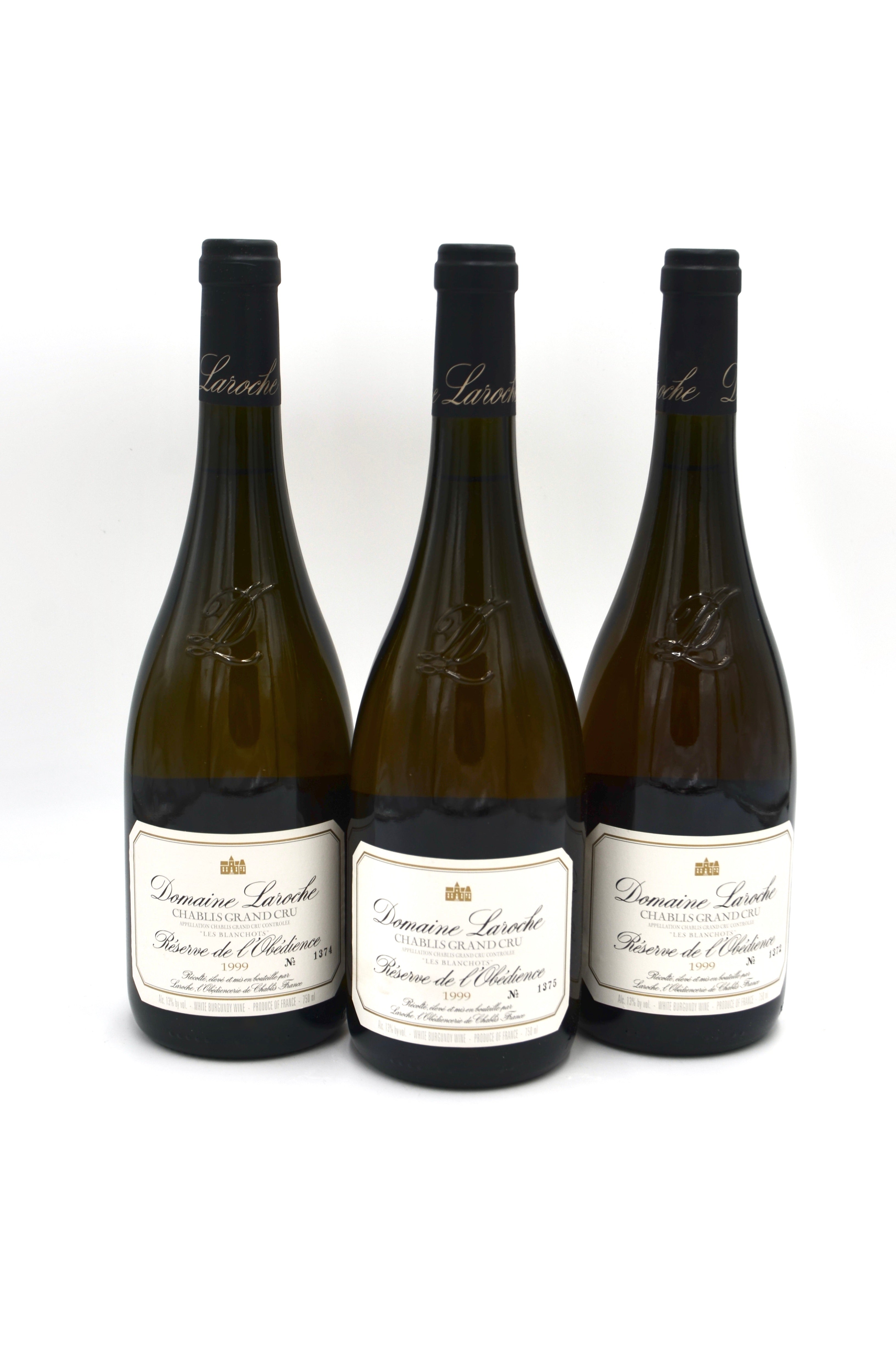 1999 Domaine Laroche Chablis, Les Blanchots, Reserve de L'Obedience, Grand Cru