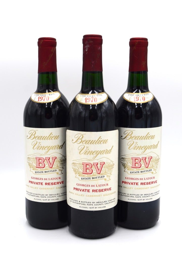 1970 Beaulieu Vineyard Georges de Latour Private Reserve Cabernet Sauvignon, Napa Valley