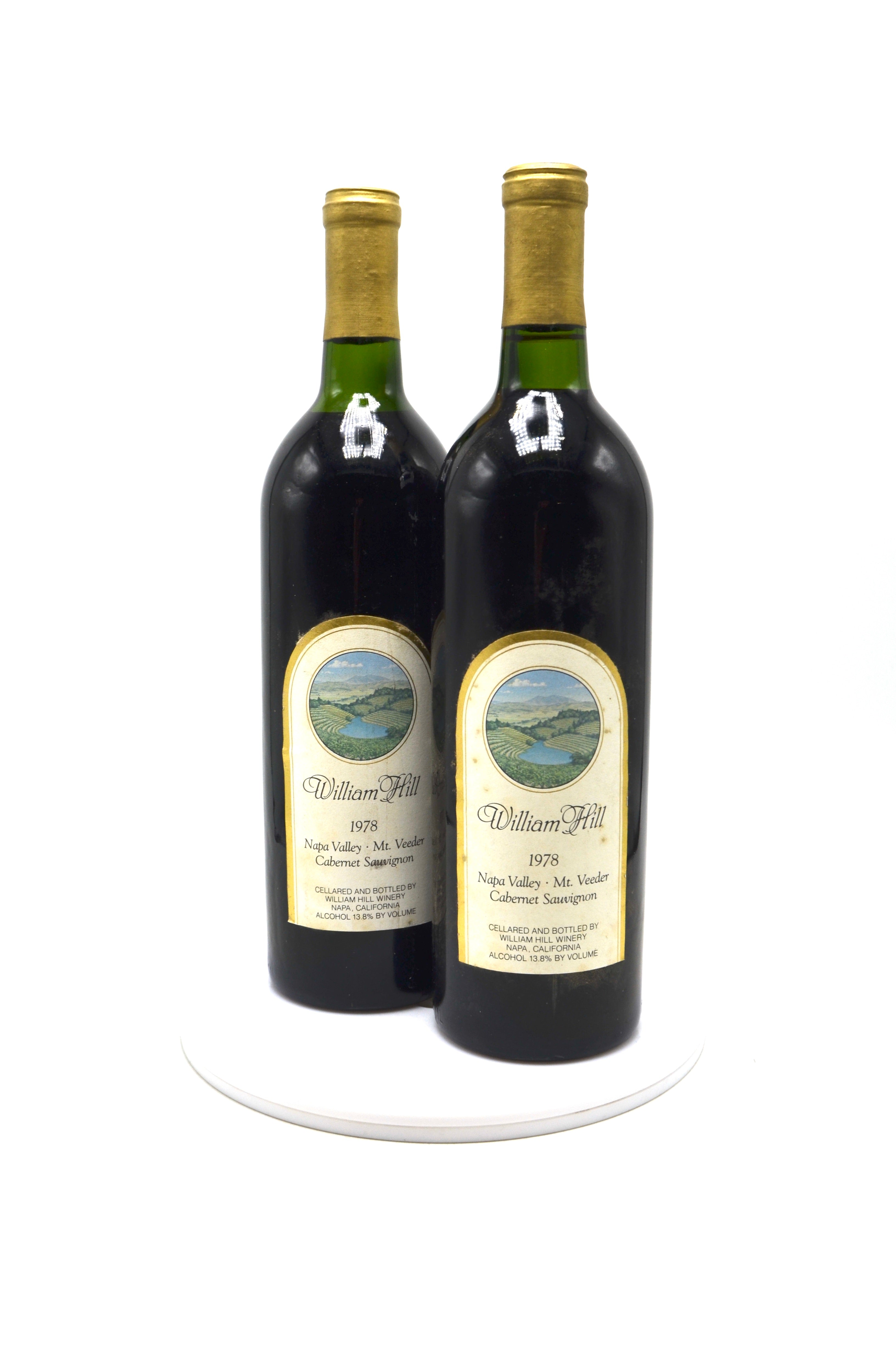1978 William Hill Cabernet Sauvignon, Mt. Veeder, Napa Valley