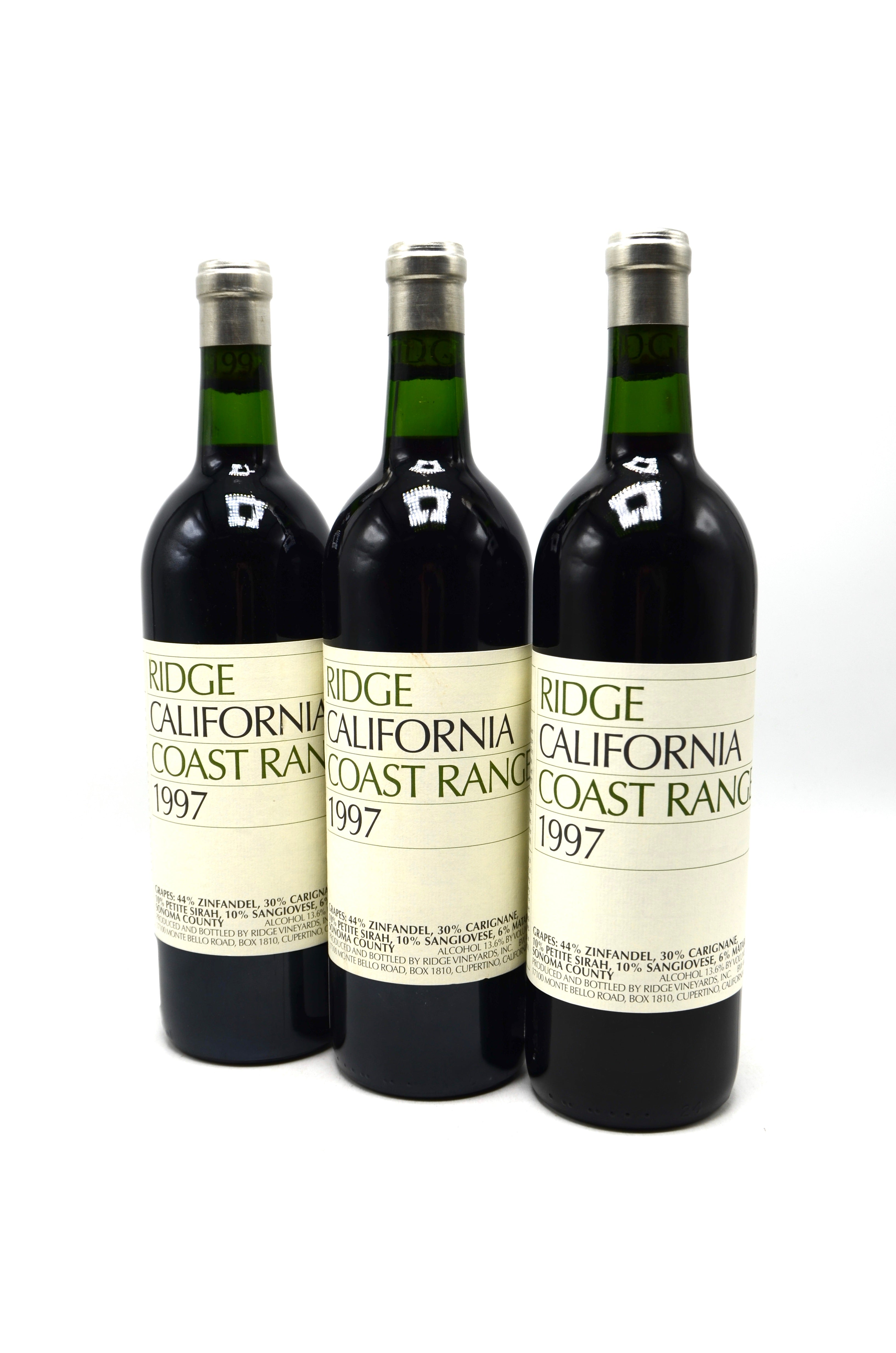 1997 Ridge Vineyards Zinfandel, Coast Range, Sonoma County
